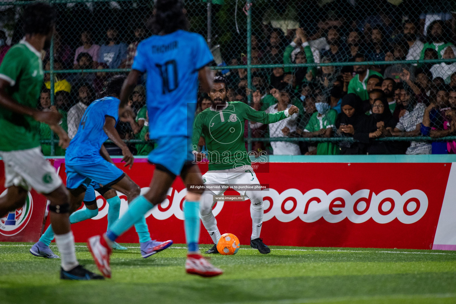 Team FSM vs Club HDC in the Quarter Finals of Club Maldives 2021 held at Hulhumale;, on 12th December 2021 Photos: Ismail Thoriq / images.mv