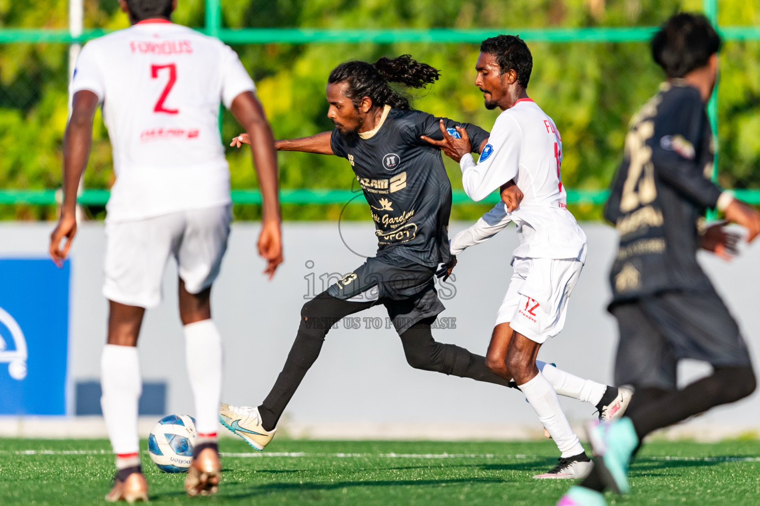 Furious FC vs JT Sports from Manadhoo Council Cup 2024 in N Manadhoo Maldives on Saturday, 24th February 2023. Photos: Nausham Waheed / images.mv