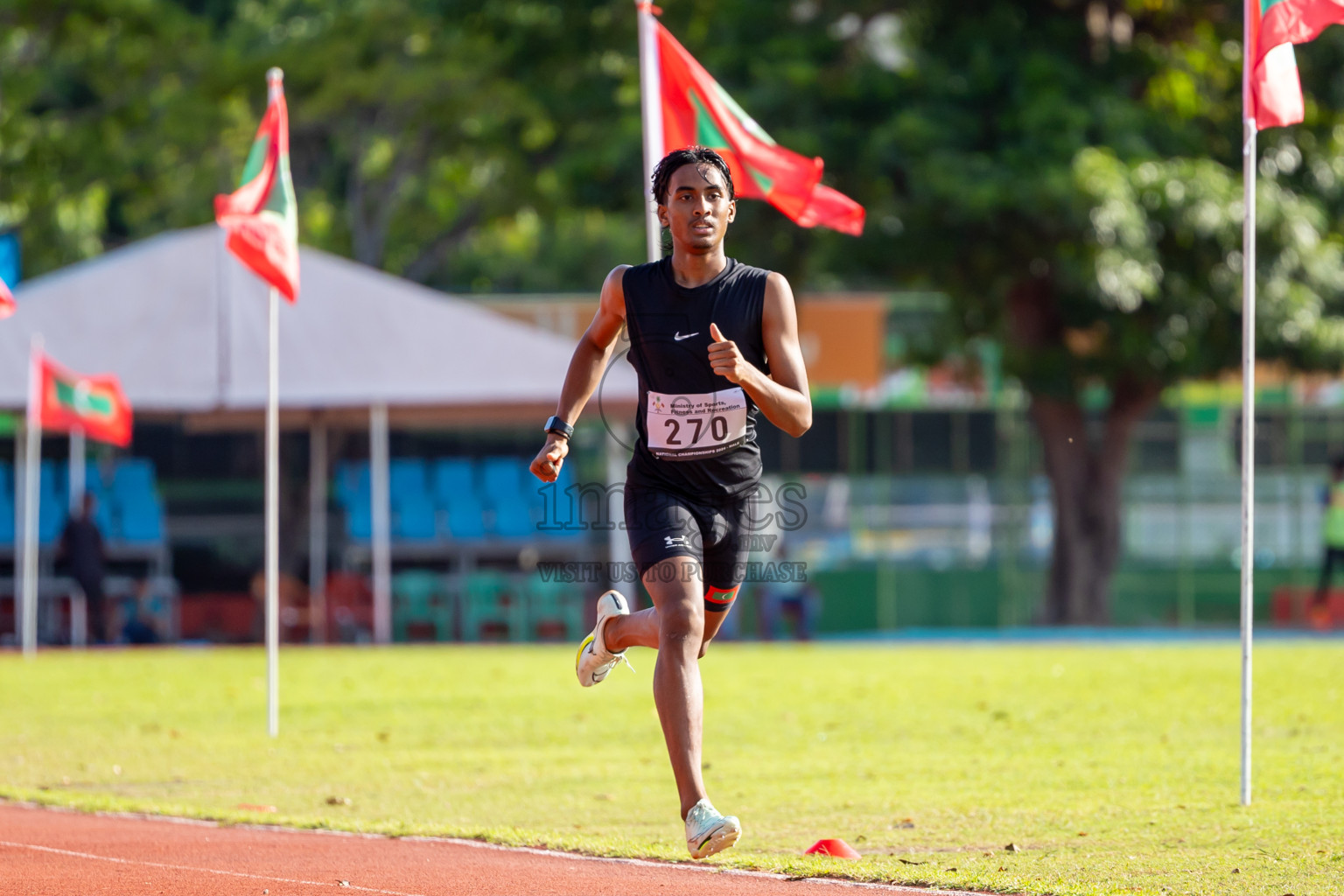 Day 1 of 33rd National Athletics Championship was held in Ekuveni Track at Male', Maldives on Thursday, 5th September 2024. Photos: Nausham Waheed / images.mv