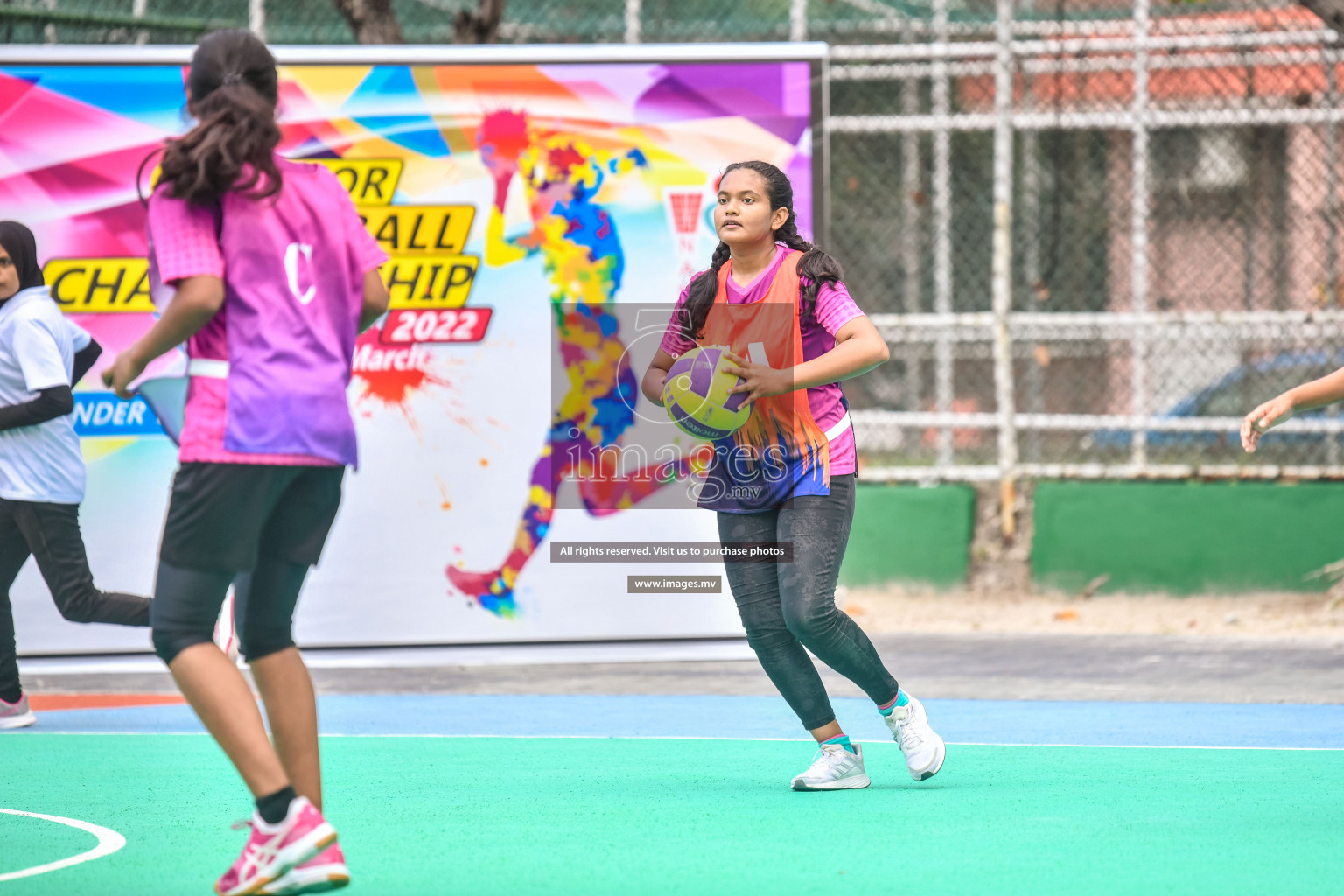 Day 10 of Junior Netball Championship 2022 held in Male', Maldives. Photos by Nausham Waheed