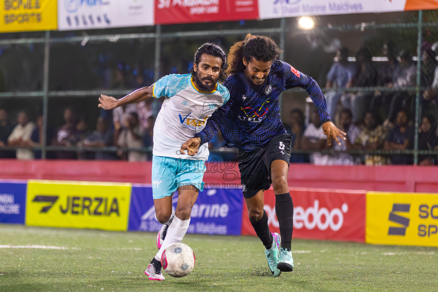 K Maafushi vs K Gulhi in Day 22 of Golden Futsal Challenge 2024 was held on Monday , 5th February 2024 in Hulhumale', Maldives
Photos: Ismail Thoriq / images.mv