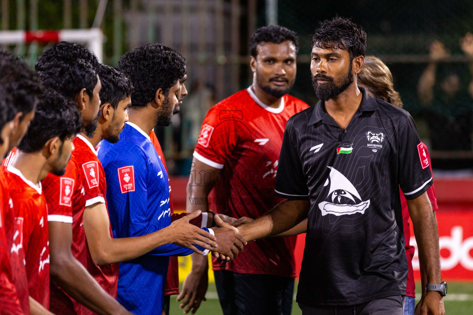 HDh Nolhivaran vs HDh Kumundhoo in Day 6 of Golden Futsal Challenge 2024 was held on Saturday, 20th January 2024, in Hulhumale', Maldives
Photos: Ismail Thoriq / images.mv