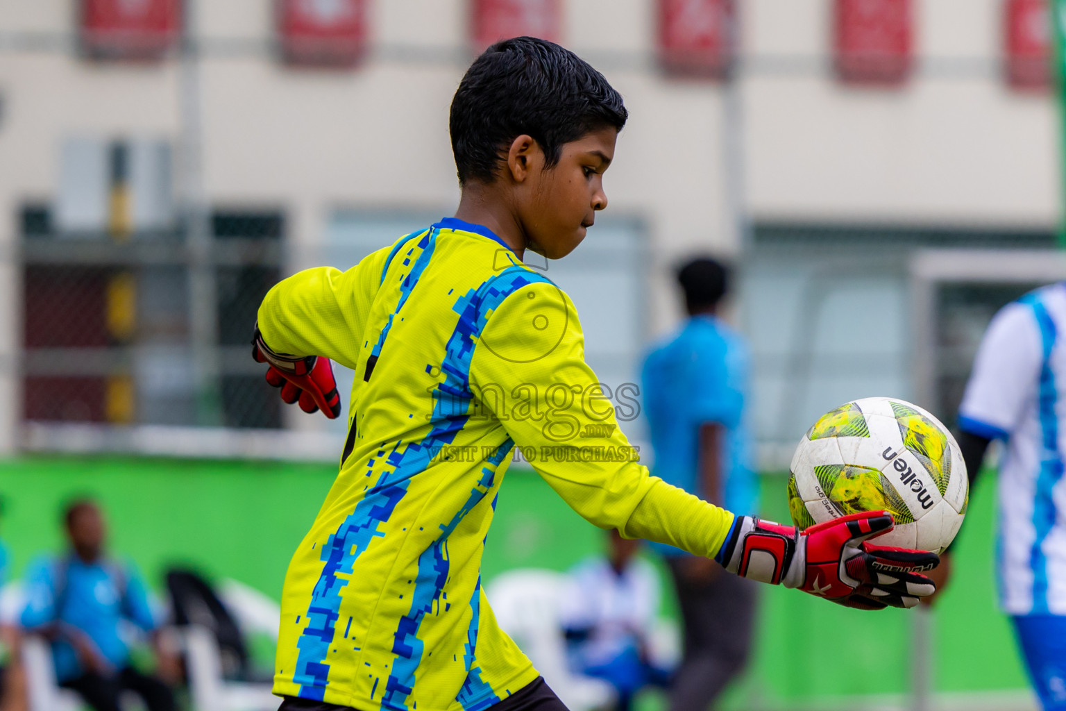 Day 1 of MILO Academy Championship 2025 (U-12) was held at Henveiru Stadium in Male', Maldives on Thursday, 1st May 2025. Photos: Nausham Waheed / images.mv