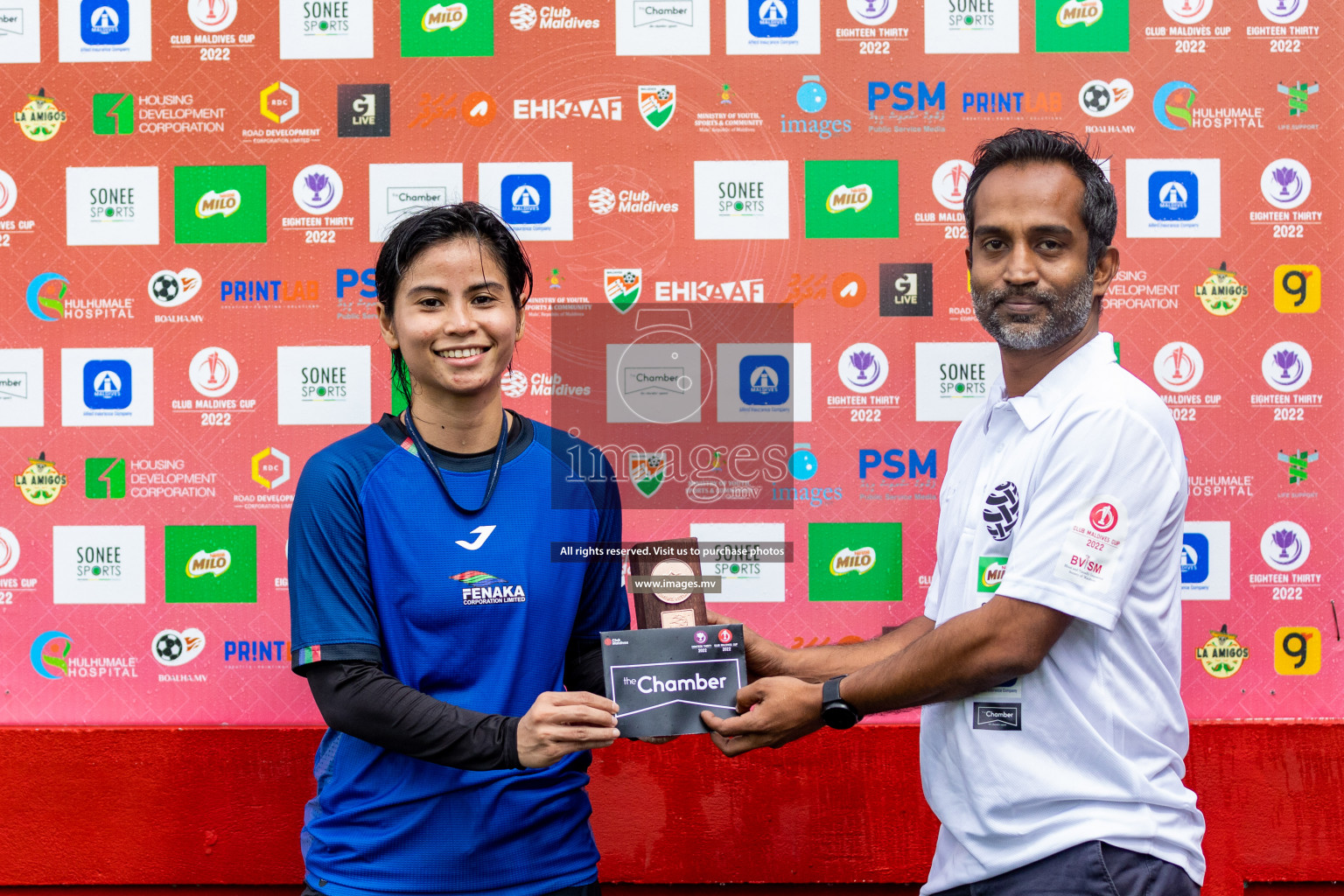 WAMCO vs Team Fenaka in Eighteen Thirty Women's Futsal Fiesta 2022 was held in Hulhumale', Maldives on Friday, 14th October 2022. Photos: Hassan Simah / images.mv