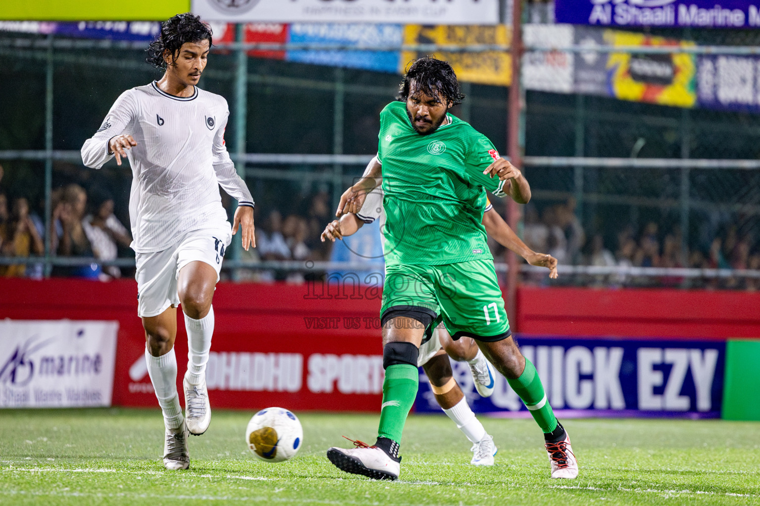 R Dhuvaafaru vs R Meedhoo in Day 14 of Golden Futsal Challenge 2025 was held on Saturday, 18th January 2025, in Hulhumale', Maldives. Photos: Nausham Waheed / images.mv