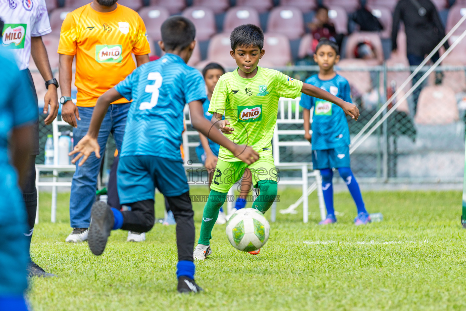 Day 2 of MILO Kids Football Fiesta was held at National Stadium in Male', Maldives on Saturday, 24th February 2024.