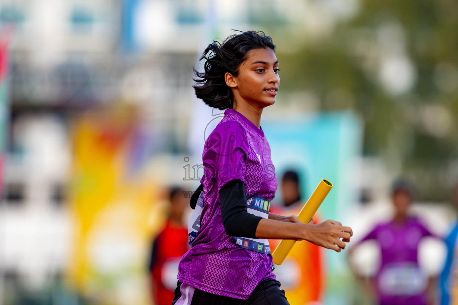 Day 4 of MWSC Interschool Athletics Championships 2024 held in Hulhumale Running Track, Hulhumale, Maldives on Tuesday, 12th November 2024. Photos by: Nausham Waheed / Images.mv