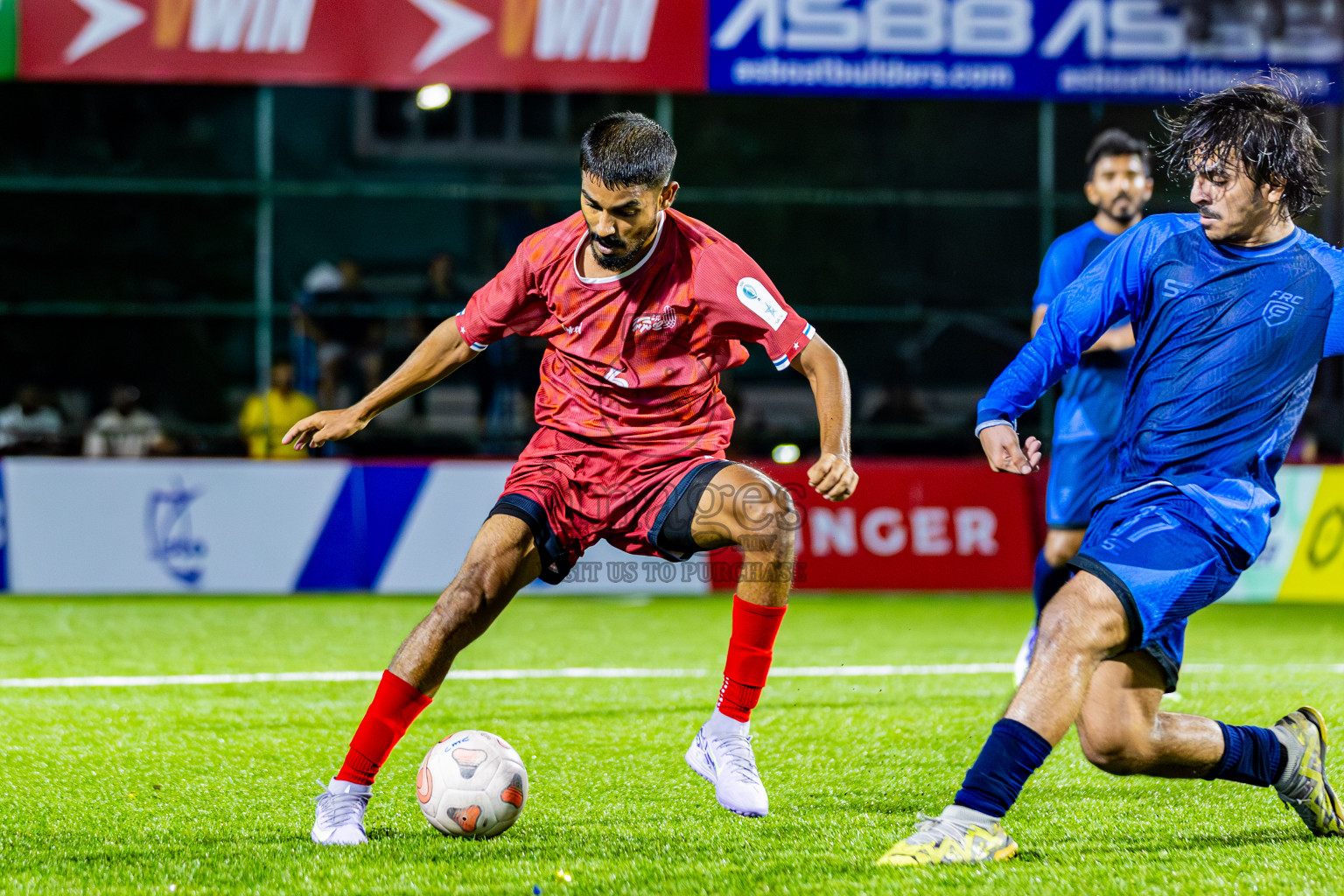 Club Binara vs Finance RC in Quater Finals of Club Maldives Cup Classic 2025 was held in Rehendi Futsal Ground, Hulhumale', Maldives on Saturday, 27th September 2025. Photos: Areef Adam / images.mv