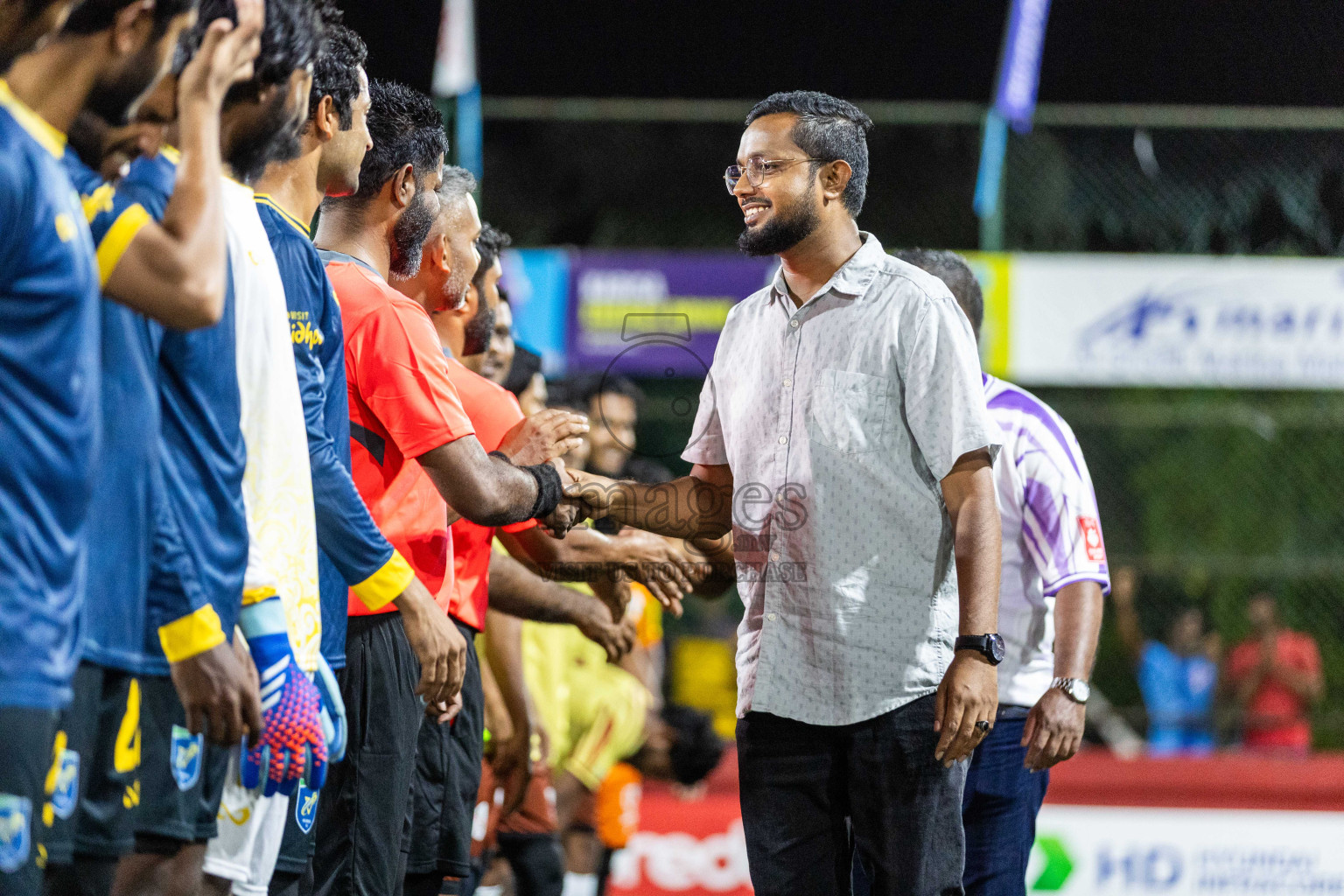 N Holhudhoo vs N Velidhoo in Day 7 of Golden Futsal Challenge 2024 was held on Saturday, 20th January 2024, in Hulhumale', Maldives Photos: Nausham Waheed / images.mv