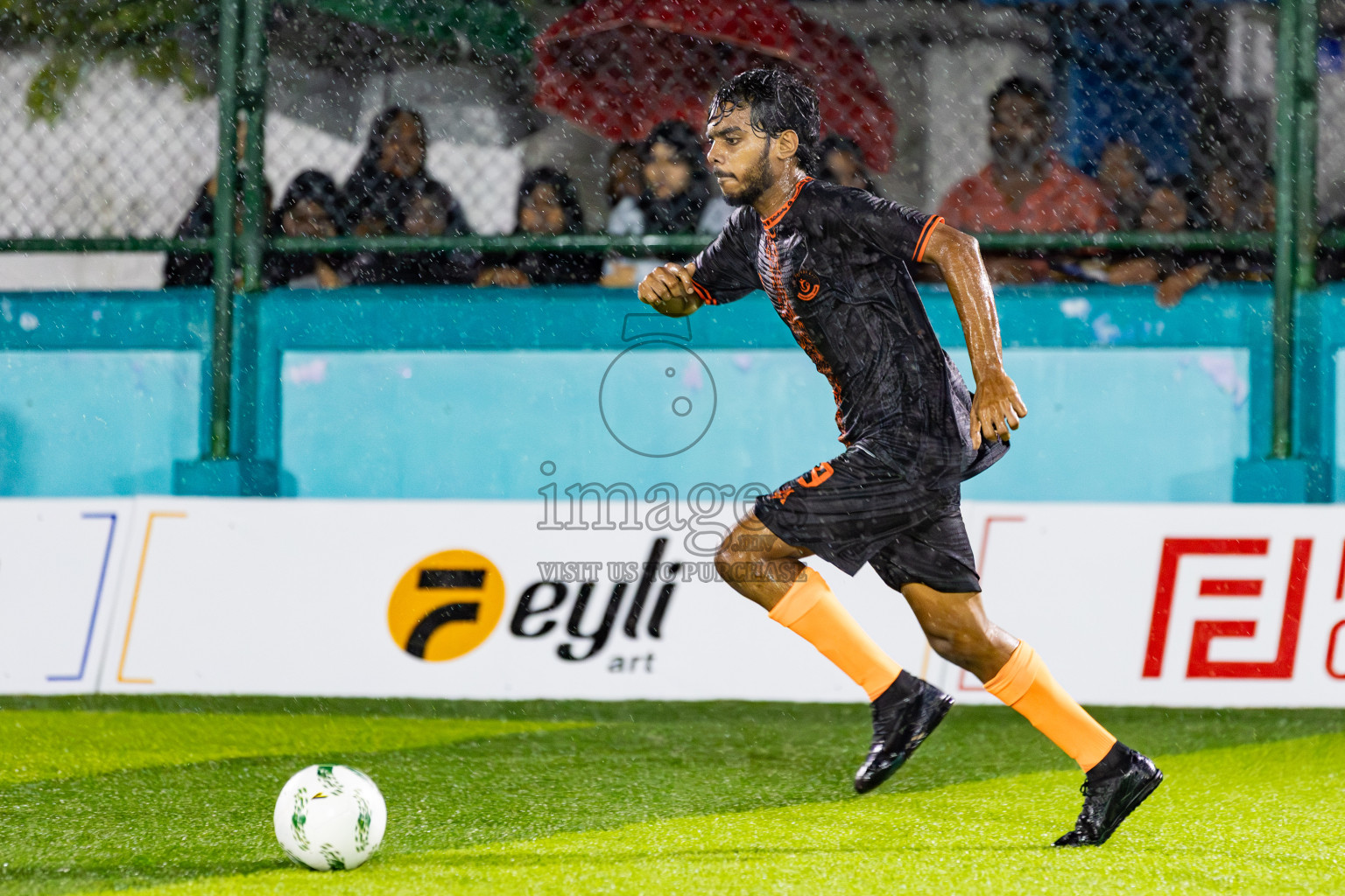The Dee Ess Kay vs Dee Cee Jay Sc in Day 3 of Laamehi Dhiggaru Ekuveri Futsal Challenge 2025 was held on Saturday, 26th July 2025, at Dhiggaru Futsal Ground, Dhiggaru, Maldives Photos: Areef Adam / images.mv