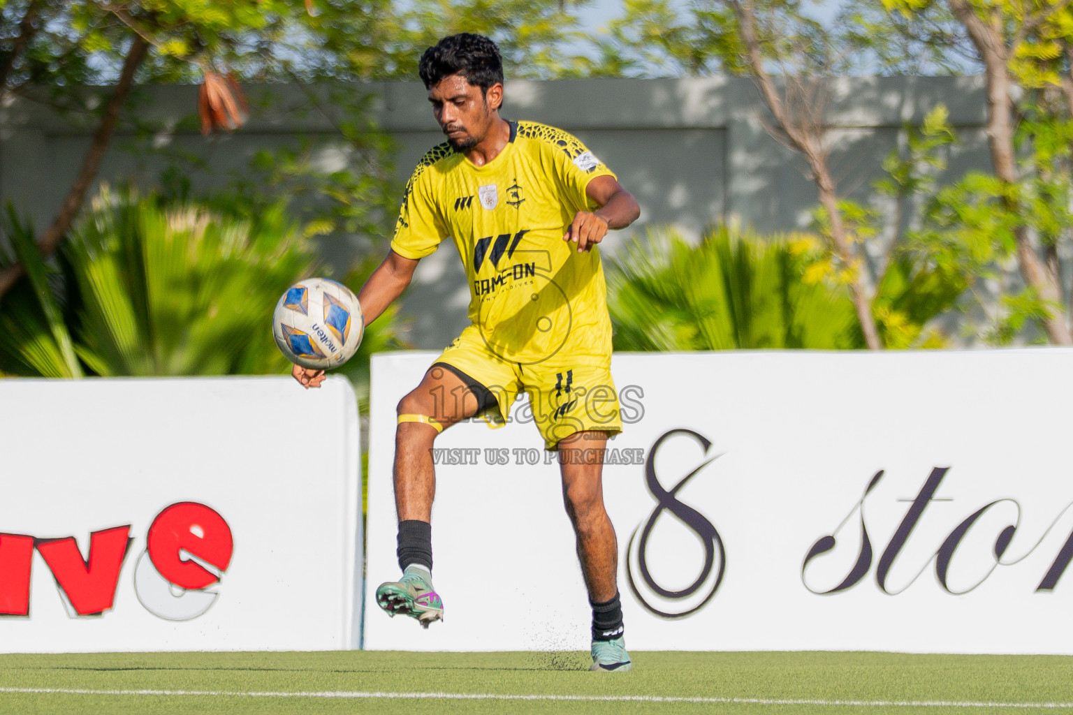 Semi Finals Match 02 Huss Songun FT VS Velaa Sports Club in Day 8 of Eydhafushi Cup 2025 held in Eydhafushi Football Stadium at B. Eydhafushi, Maldives on Saturday, 13th September 2025. Photos: Arif Rasheed / images.mv