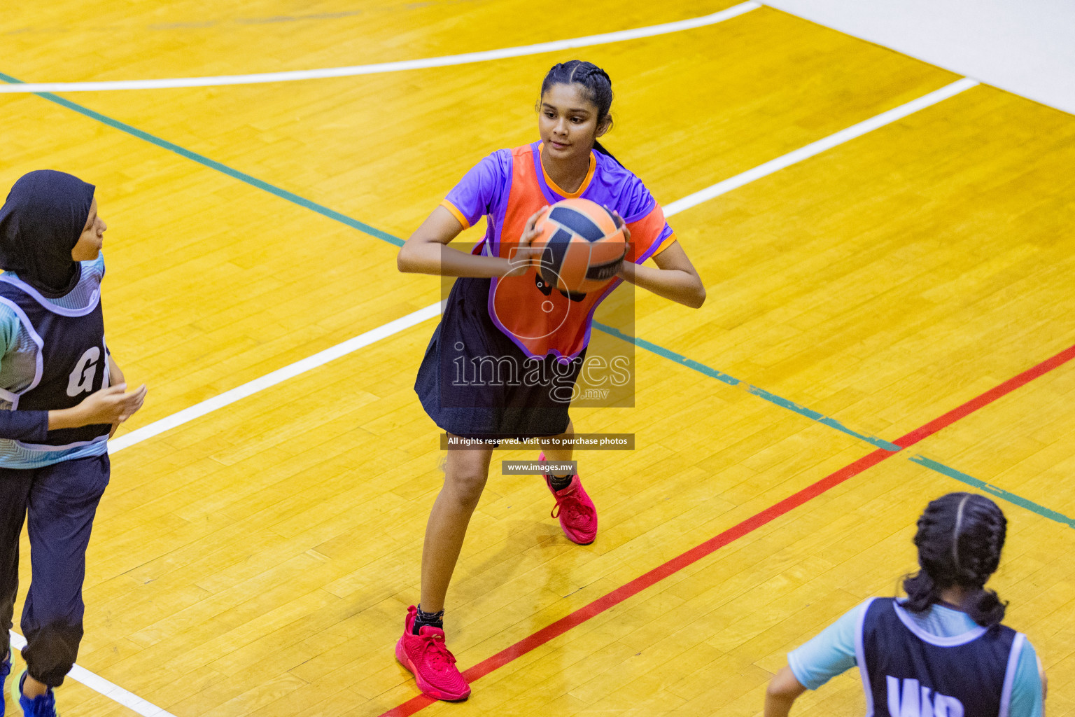 Day2 of 24th Interschool Netball Tournament 2023 was held in Social Center, Male', Maldives on 28th October 2023. Photos: Nausham Waheed / images.mv