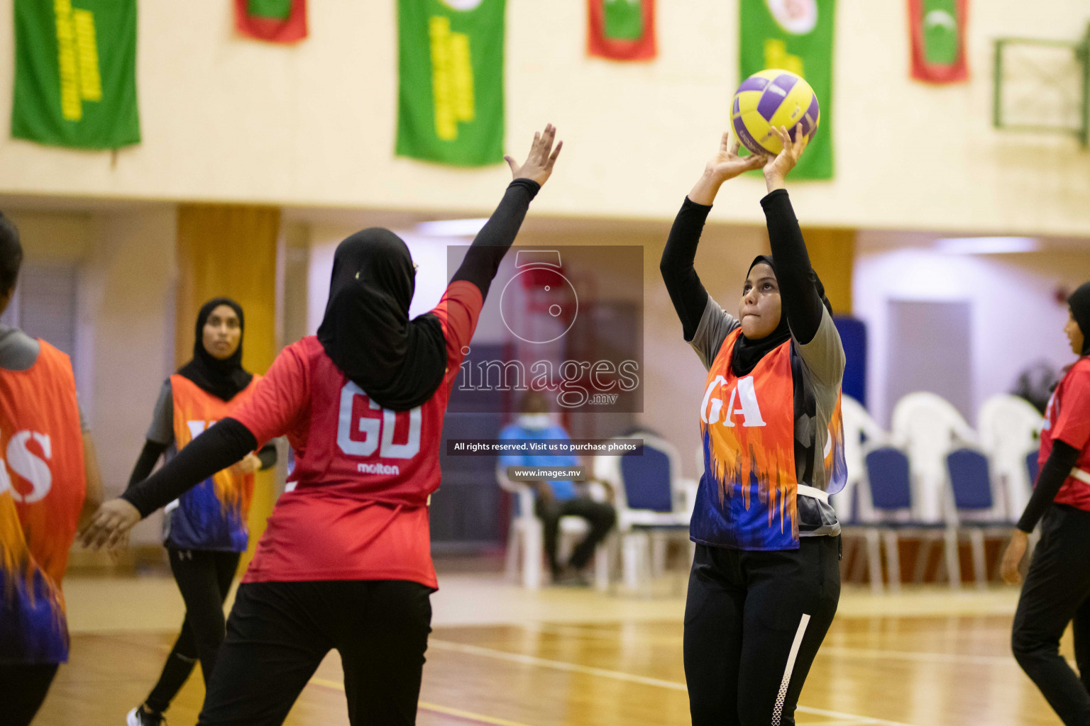 Milo National Netball Tournament 1st December 2021 at Social Center Indoor Court, Male, Maldives. Photos: Maanish/ Images Mv