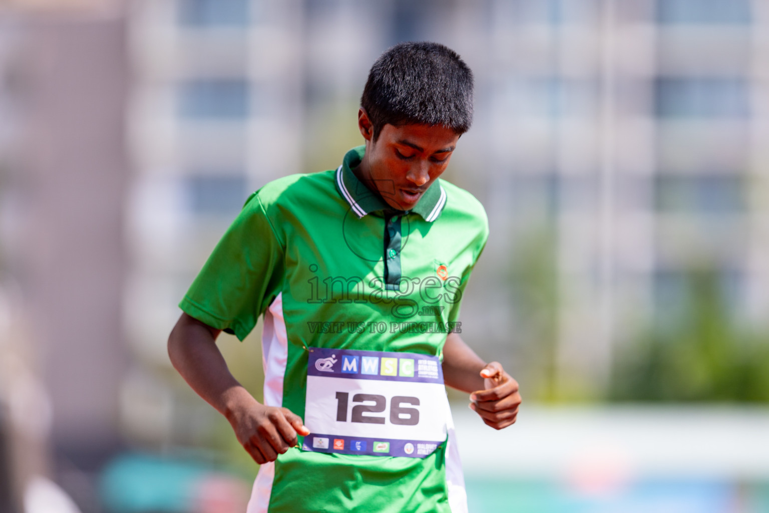 Day 3 of MWSC Interschool Athletics Championships 2024 held in Hulhumale Running Track, Hulhumale, Maldives on Monday, 11th November 2024. 
Photos by: Hassan Simah / Images.mv