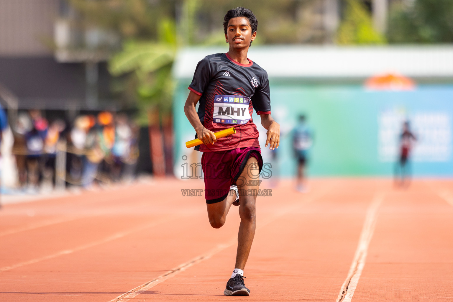 Day 5 of MWSC Interschool Athletics Championships 2024 held in Hulhumale Running Track, Hulhumale, Maldives on Wednesday, 13th November 2024. Photos by: Raif Yoosuf / Images.mv