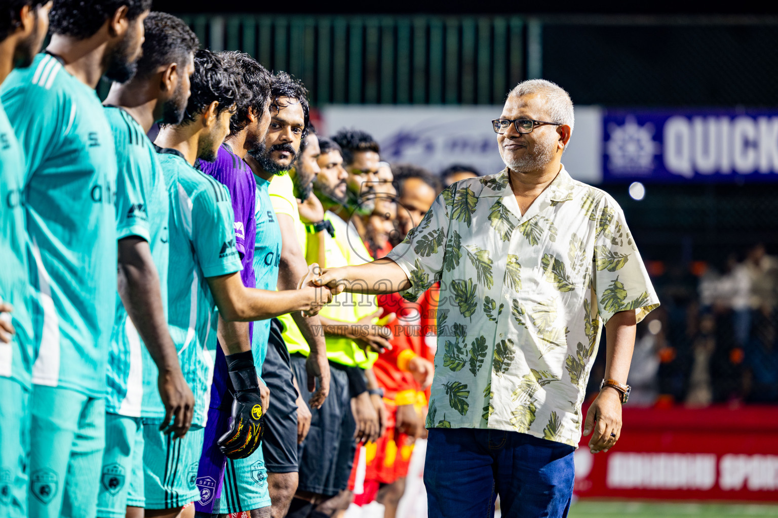 S Feydhoo vs S Meedhoo on Day 20 of Golden Futsal Challenge 2025 was held on Thursday, 23rd January 2025, in Hulhumale', Maldives. Photos: Nausham Waheed / images.mv