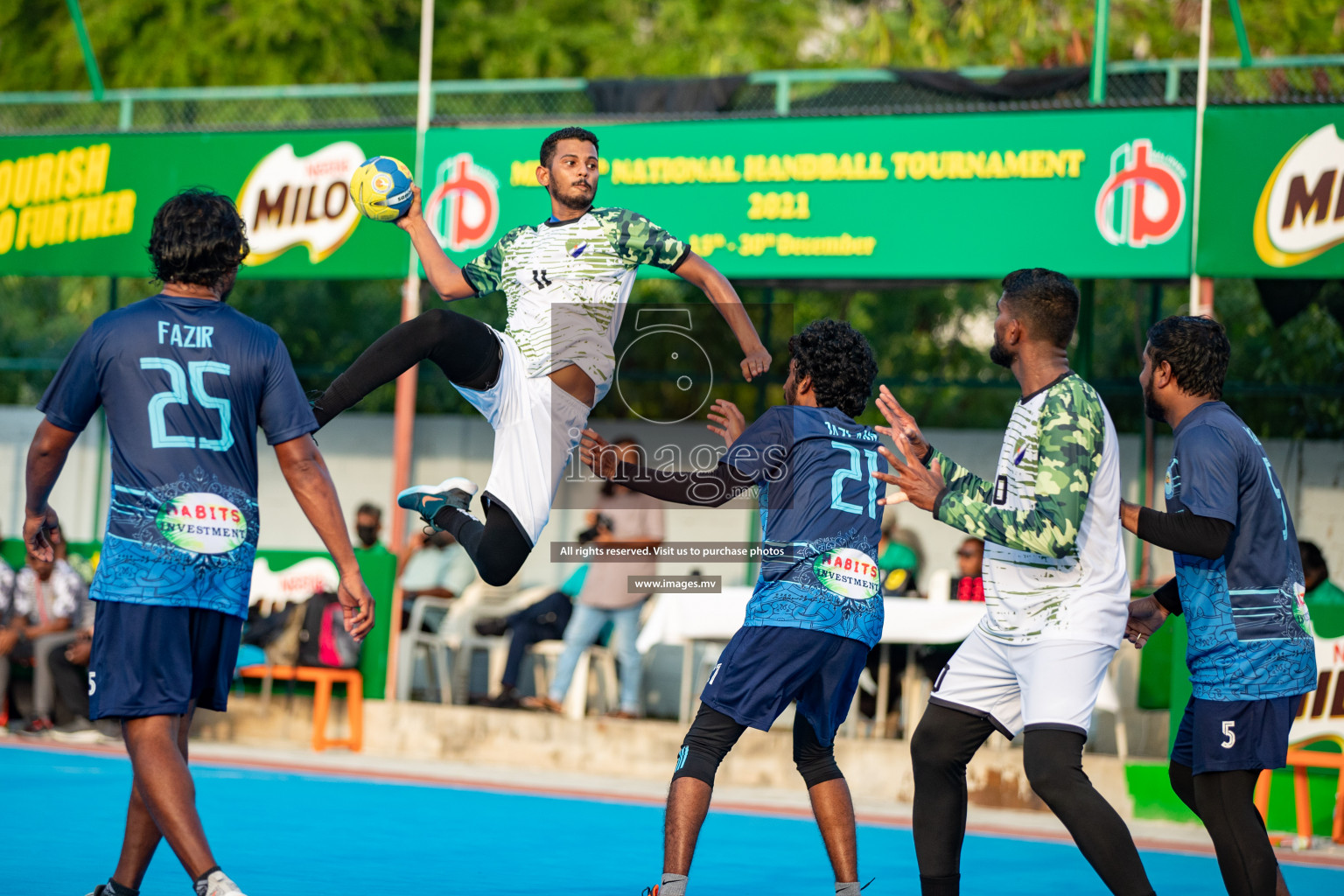 Milo 8th National Handball Tournament Day 4, 18th December 2021, at Handball Ground, Male', Maldives. Photos by Hassan Simah