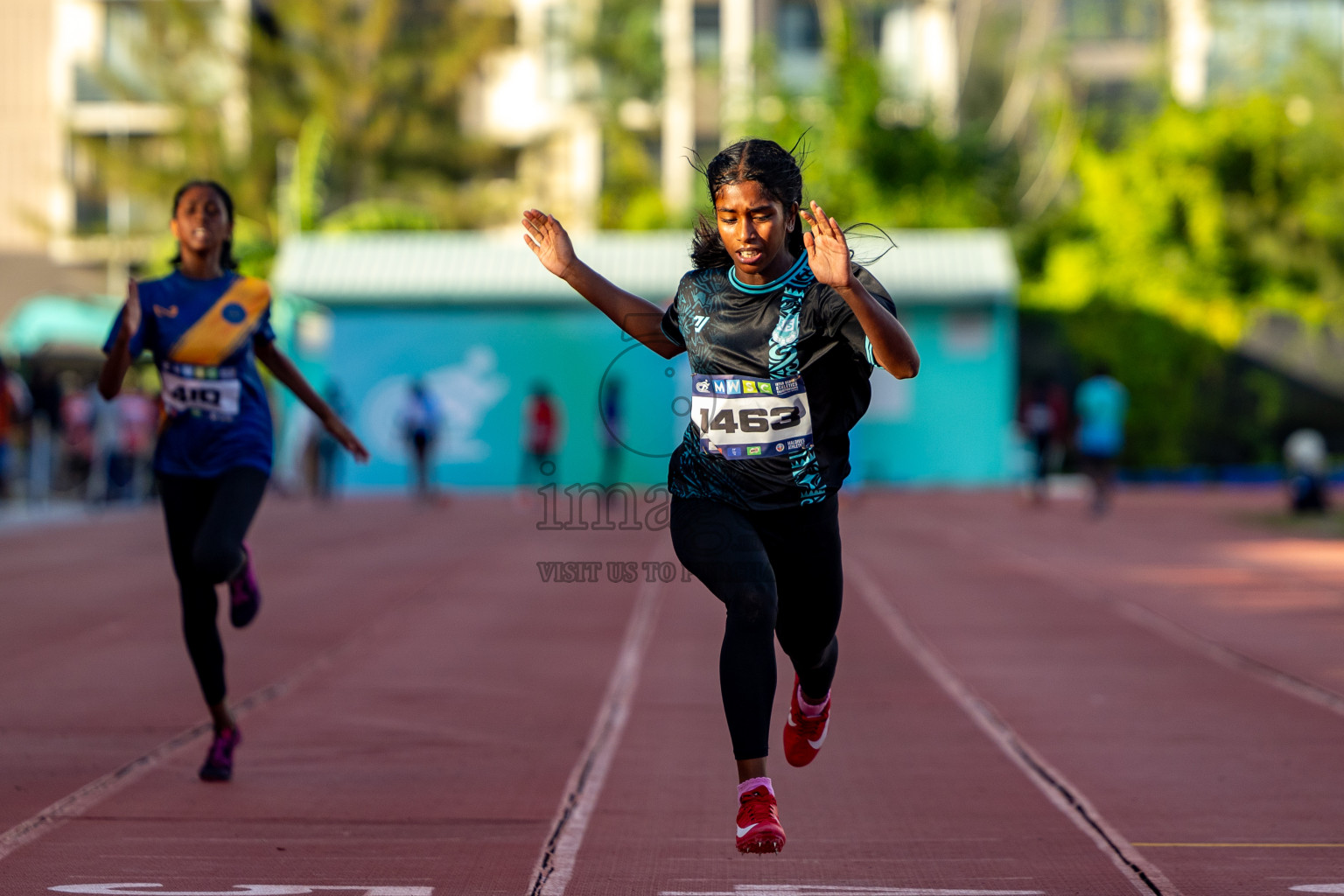 Day 1 of MWSC Interschool Athletics Championships 2024 held in Hulhumale Running Track, Hulhumale, Maldives on Saturday, 9th November 2024. 
Photos by: Hassan Simah / Images.mv