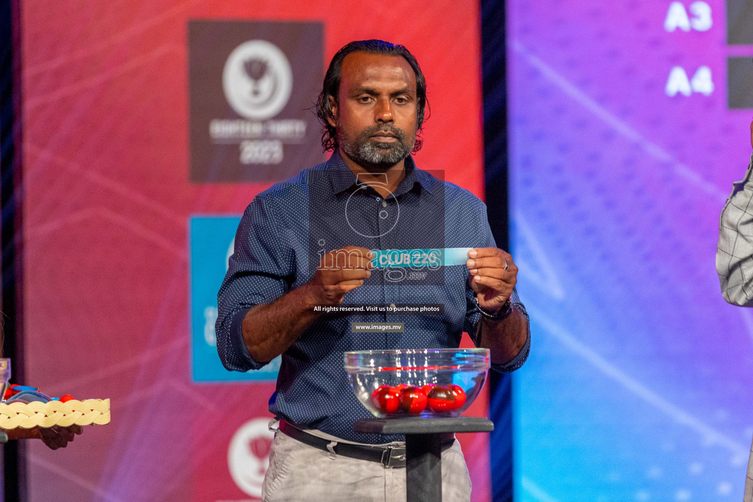 Draw ceremony of Club Maldives 2023 was held on Thursday, 6th July 2023 at PSM Studio in Male', Maldives.  Photos: Ismail Thoriq / images.mv