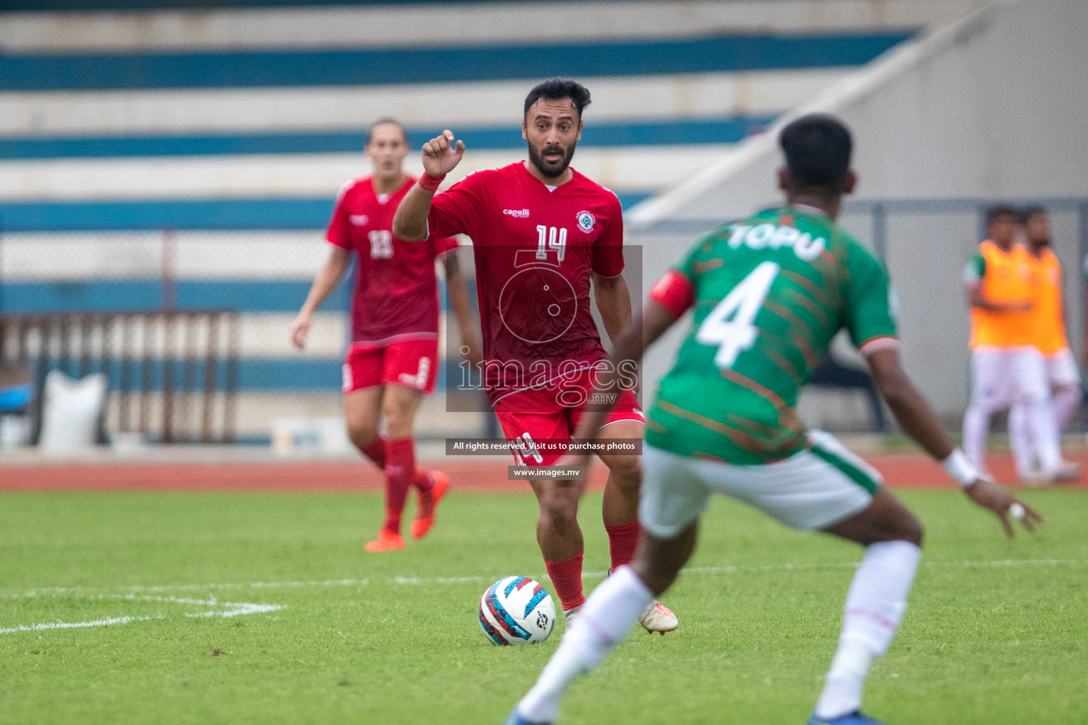 Lebanon vs Bangladesh in SAFF Championship 2023 held in Sree Kanteerava Stadium, Bengaluru, India, on Wednesday, 22nd June 2023. Photos: Nausham Waheed / images.mv