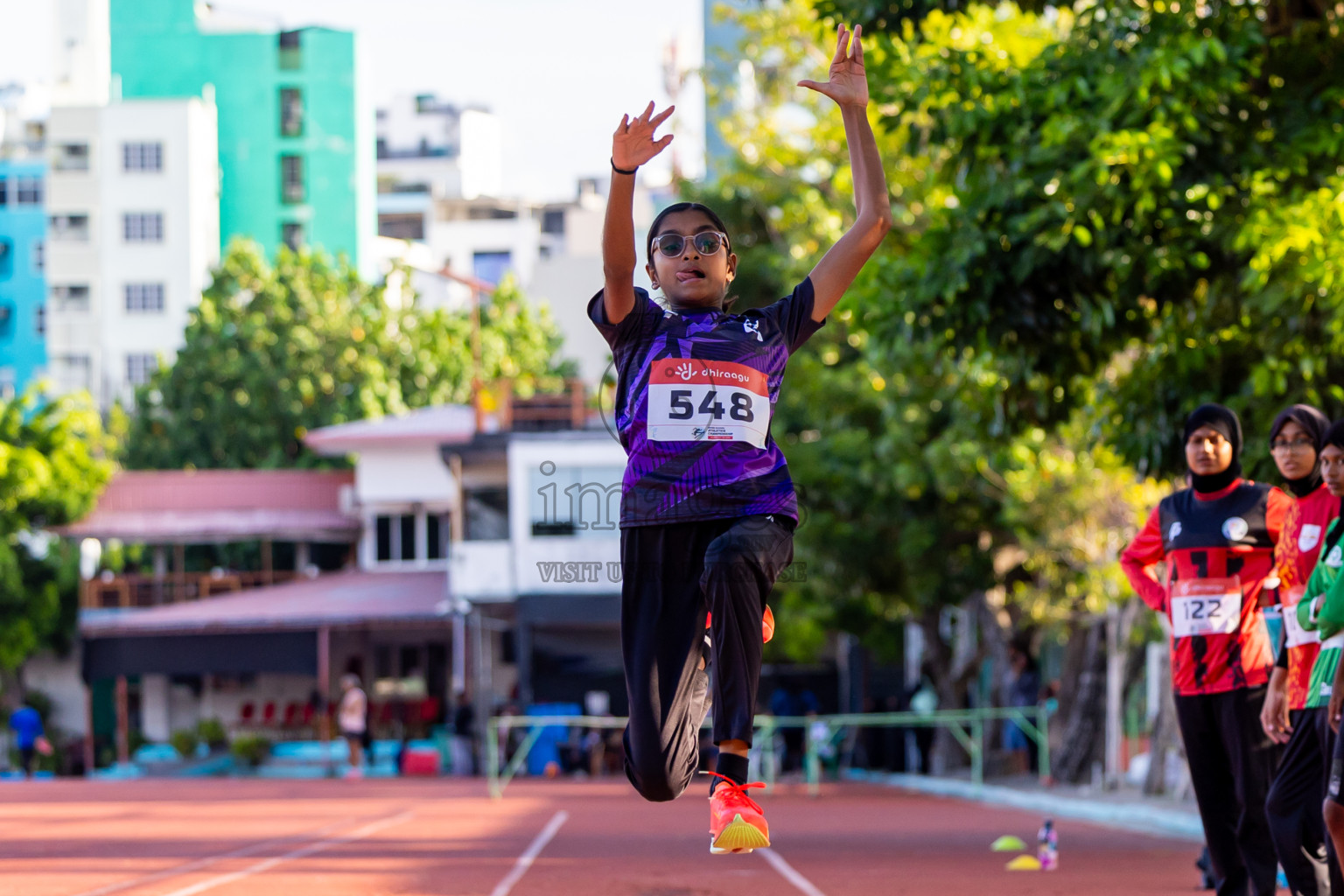 Day 2 of Inter-school Athletics Championship 2025 held in Ekuveni Synthetic Track, Male', Maldives on Tuesday, 07th October 2025. Photos by: Nausham Waheed / Images.mv