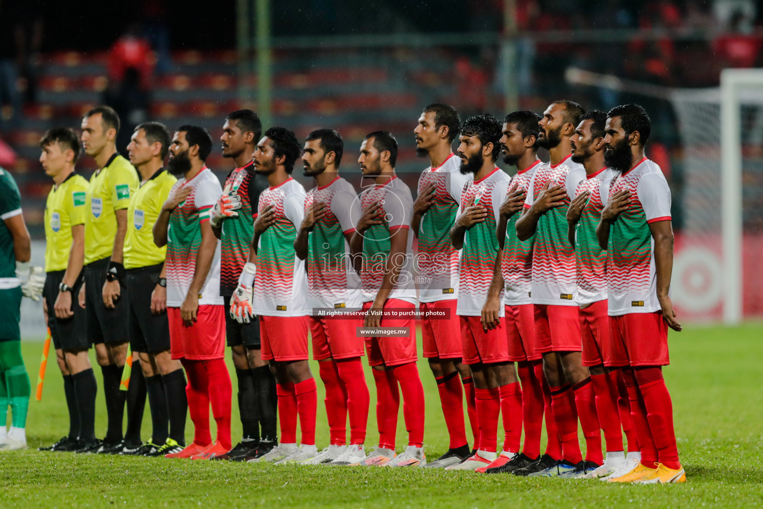 Maldives vs Nepal in SAFF Championship 2021 held on 1st October 2021 in Galolhu National Stadium, Male', Maldives