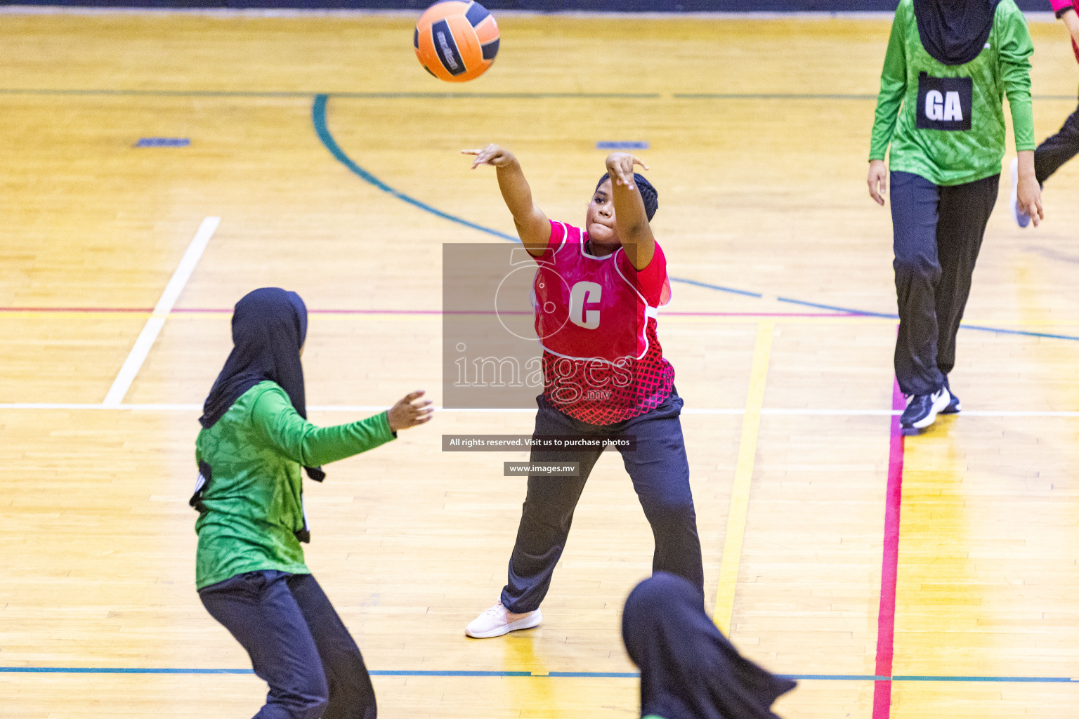 Day4 of 24th Interschool Netball Tournament 2023 was held in Social Center, Male', Maldives on 30th October 2023. Photos: Nausham Waheed / images.mv