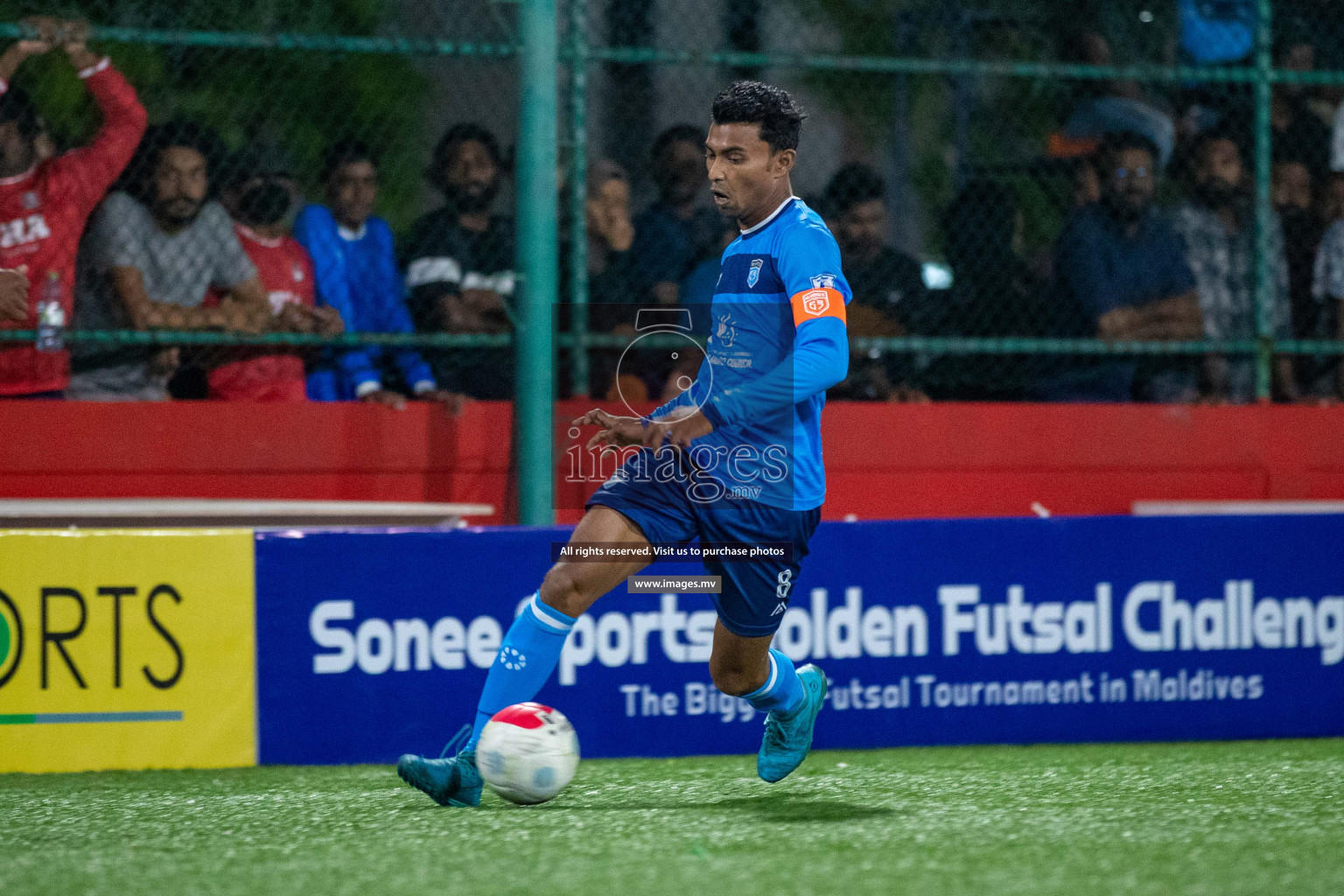 Sh. Milandhoo vs Sh. Maroshi in Day 2 of Golden Futsal Challenge 2023 on 06 February 2023 in Hulhumale, Male, Maldives