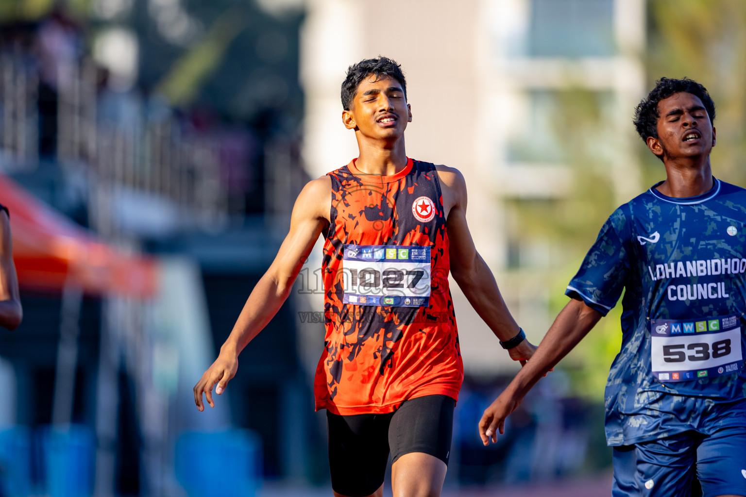 Day 4 of MWSC Interschool Athletics Championships 2024 held in Hulhumale Running Track, Hulhumale, Maldives on Tuesday, 12th November 2024. Photos by: Nausham Waheed / Images.mv