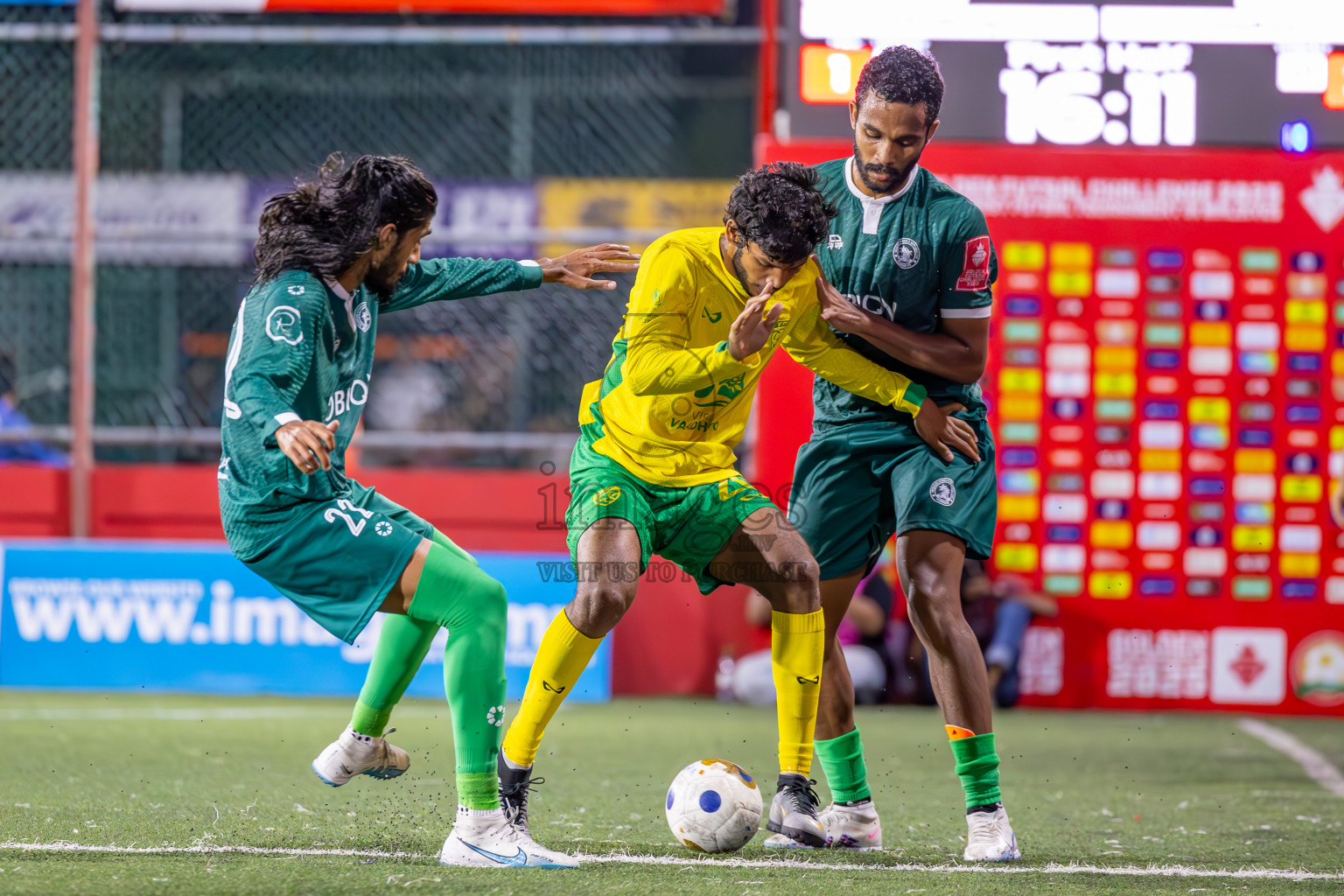 Dhandimagu vs GDh Vaadhoo in Zone Round on Day 28 of Golden Futsal Challenge 2025 was held on Saturday , 1st February 2025, in Hulhumale', Maldives. Photos: Ismail Thoriq / images.mv