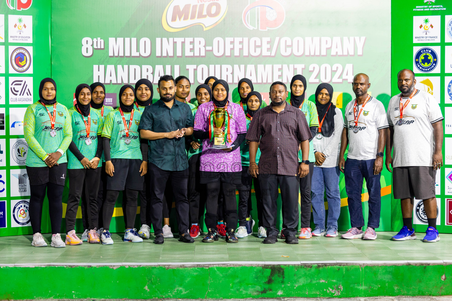 1st Division Final of 8th Inter-Office/Company Handball Tournament 2024, held in Handball ground, Male', Maldives on Tuesday, 11th September 2024 Photos: Nausham Waheed/ Images.mv