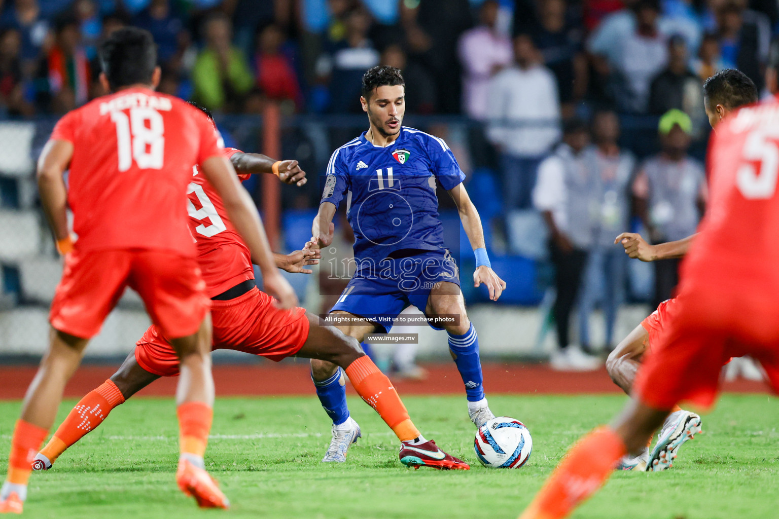 Kuwait vs India in the Final of SAFF Championship 2023 held in Sree Kanteerava Stadium, Bengaluru, India, on Tuesday, 4th July 2023. Photos: Nausham Waheed / images.mv