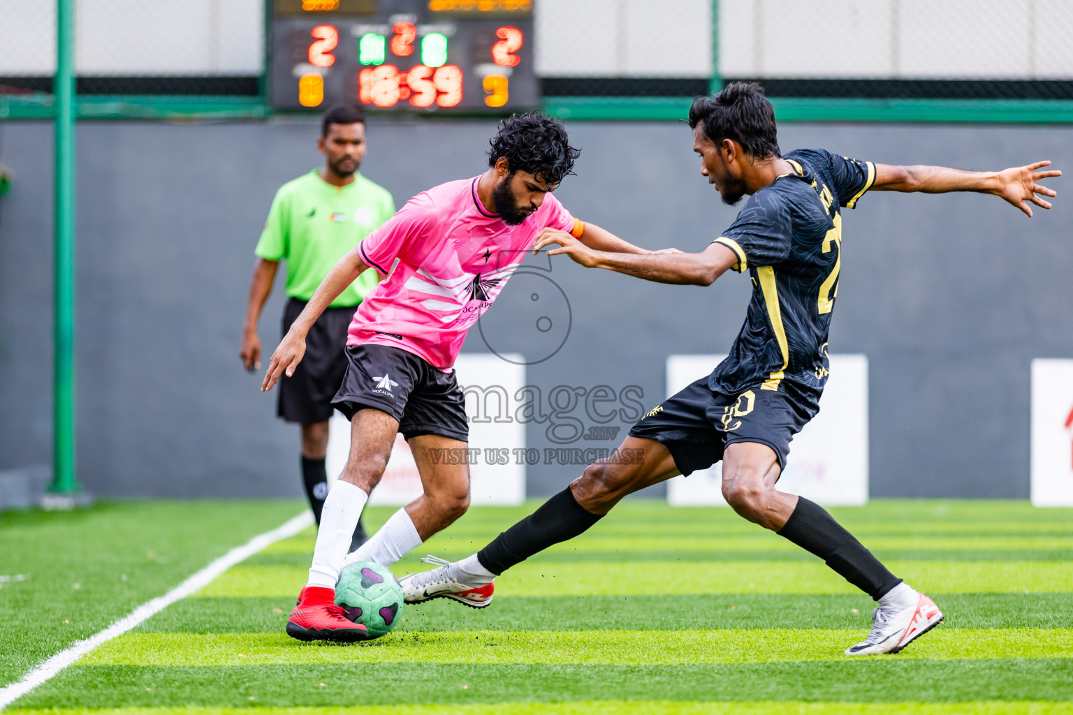 RDL vs Apocalipse SC in Day 15 of BG Futsal Challenge 2024 was held on Tuesday, 26th March 2024, in Male', Maldives Photos: Nausham Waheed / images.mv