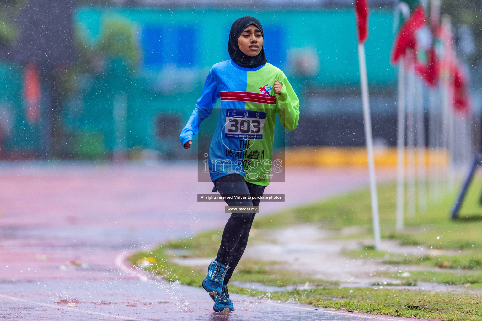 Day 2 of National Athletics Championship 2023 was held in Ekuveni Track at Male', Maldives on Friday, 24th November 2023. Photos: Nausham Waheed / images.mv