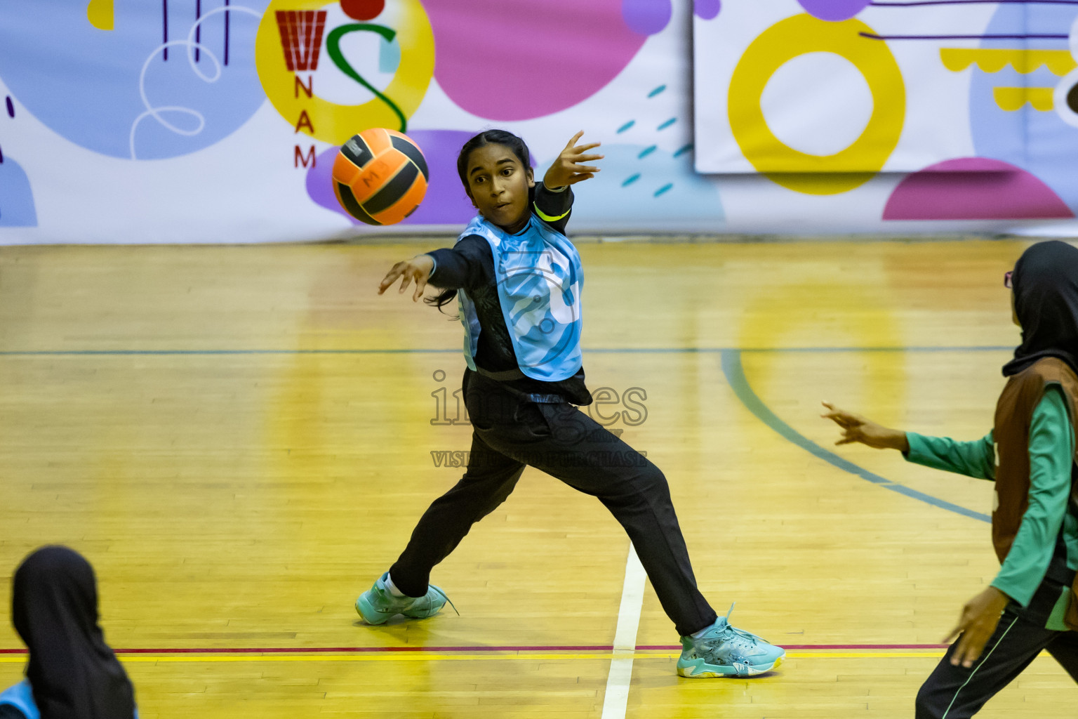 Day 12 of 25th Inter-School Netball Tournament was held in Social Center at Male', Maldives on Thursday, 22nd August 2024.