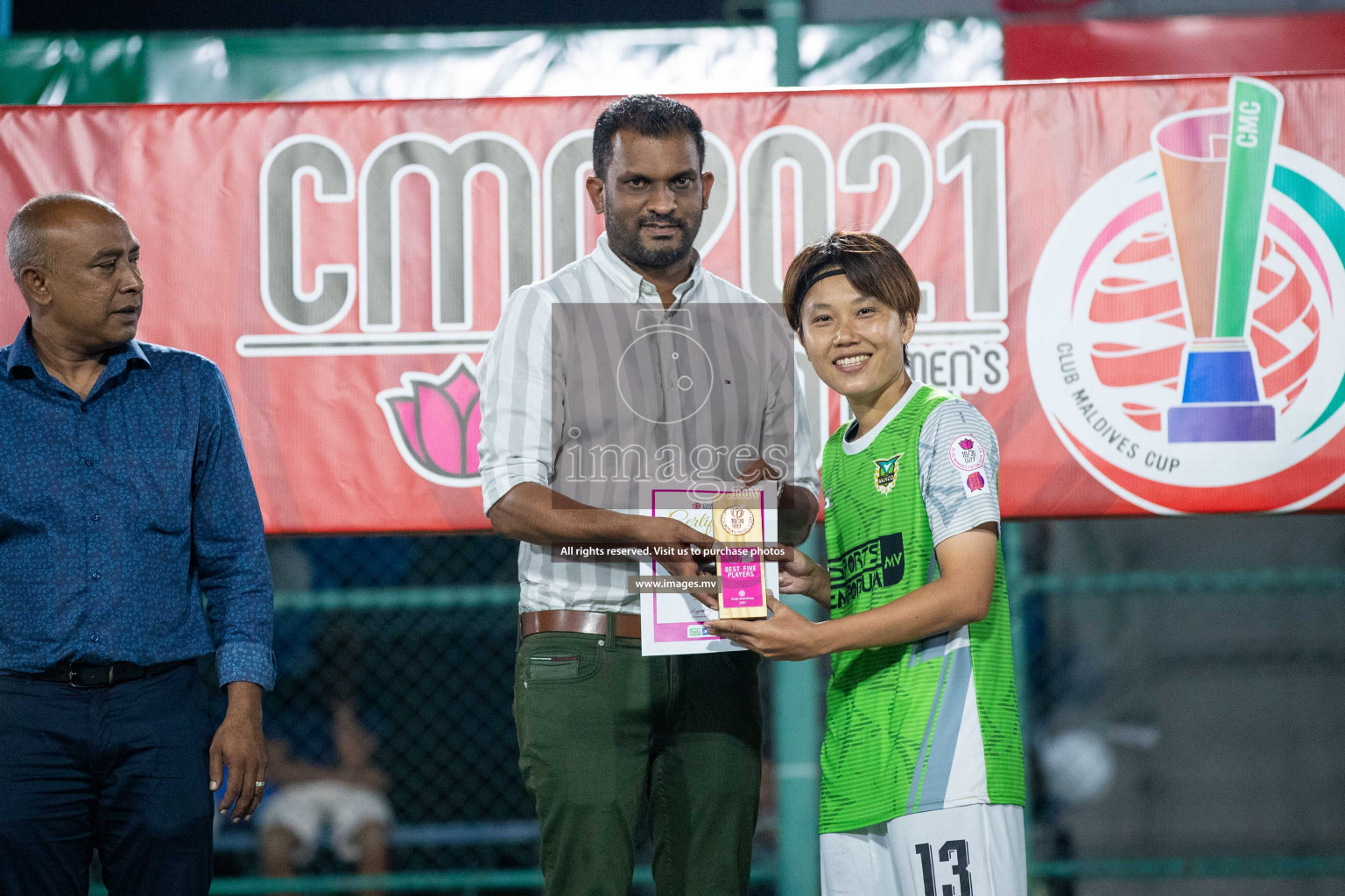 Ports Limited vs WAMCO - in the Finals 18/30 Women's Futsal Fiesta 2021 held in Hulhumale, Maldives on 18 December 2021. Photos by Nausham Waheed & Shuu Abdul Sattar