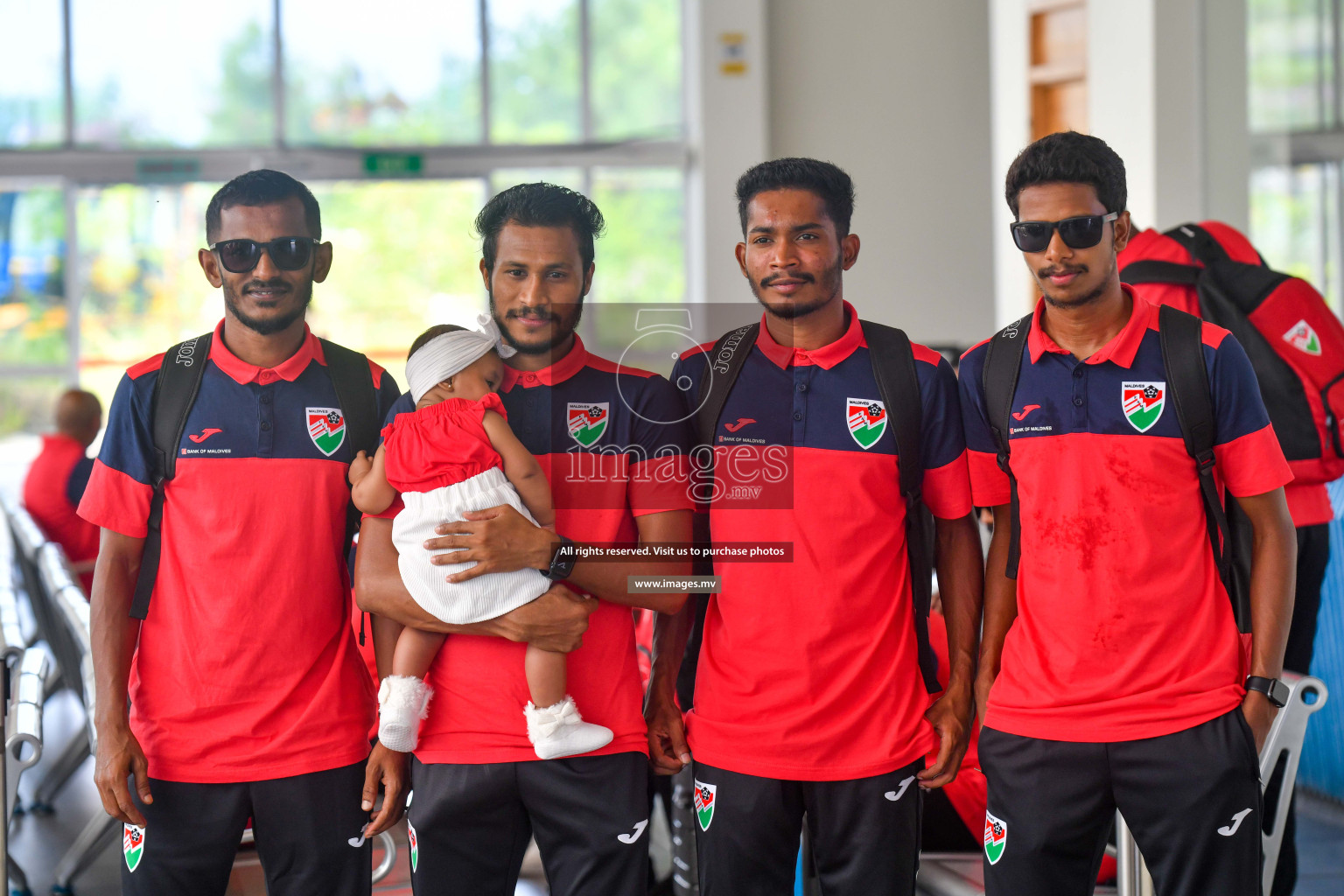 The Senior Men's National Team depart to Japan Training Camp from Maafannu Bus Terminal, Male', Maldives on 5th June 2023 Photos: Nausham Waheed/ Images.mv