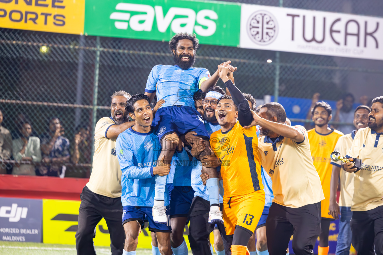 M Dhiggaru vs M Muli in Meemu Atoll Finals in Day 25 of Golden Futsal Challenge 2025 was held on Wednesday , 28th January 2025, in Hulhumale', Maldives. Photos: Ismail Thoriq / images.mv