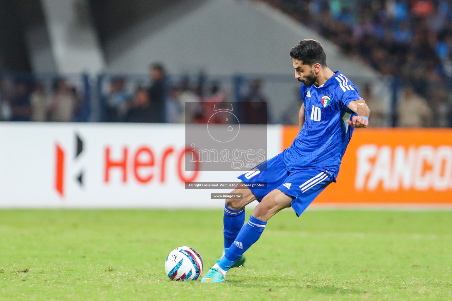 Kuwait vs India in the Final of SAFF Championship 2023 held in Sree Kanteerava Stadium, Bengaluru, India, on Tuesday, 4th July 2023. Photos: Hassan Simah / images.mv