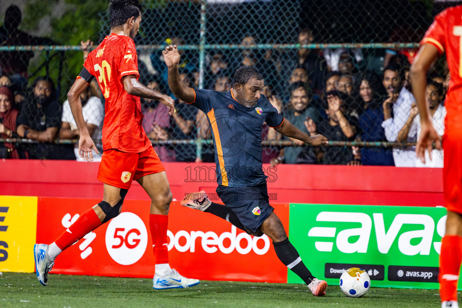 GA Dhevvadhoo vs GA Maamendhoo in Day 14 of Golden Futsal Challenge 2025 was held on Saturday, 18th January 2025, in Hulhumale', Maldives. Photos: Nausham Waheed / images.mv