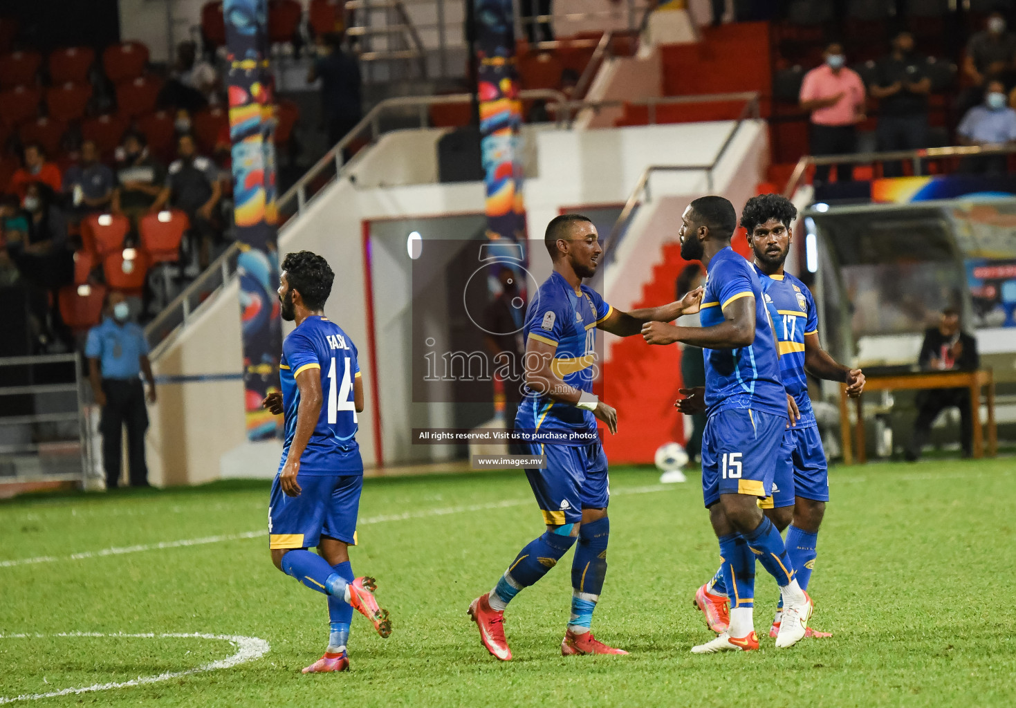 Nepal vs Sri Lanka in SAFF Championship 2021 held on 4th October 2021 in Galolhu National Stadium, Male', Maldives