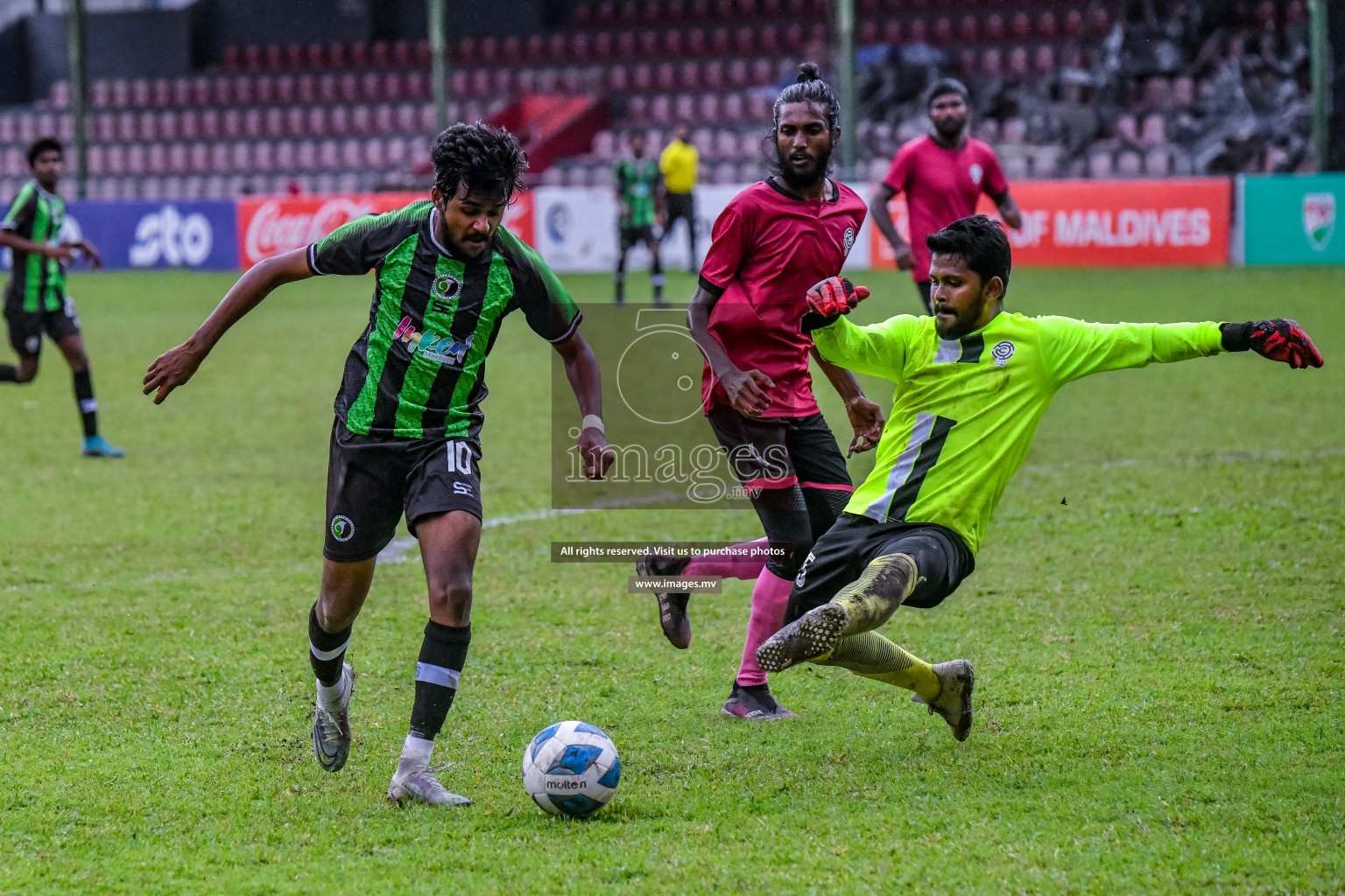 JJ Sports Club vs Capital City Sports Club  in the 2nd Division 2022 on 30thJuly 2022, held in National Football Stadium, Male', Maldives Photos: Nausham Waheed / Images.mv