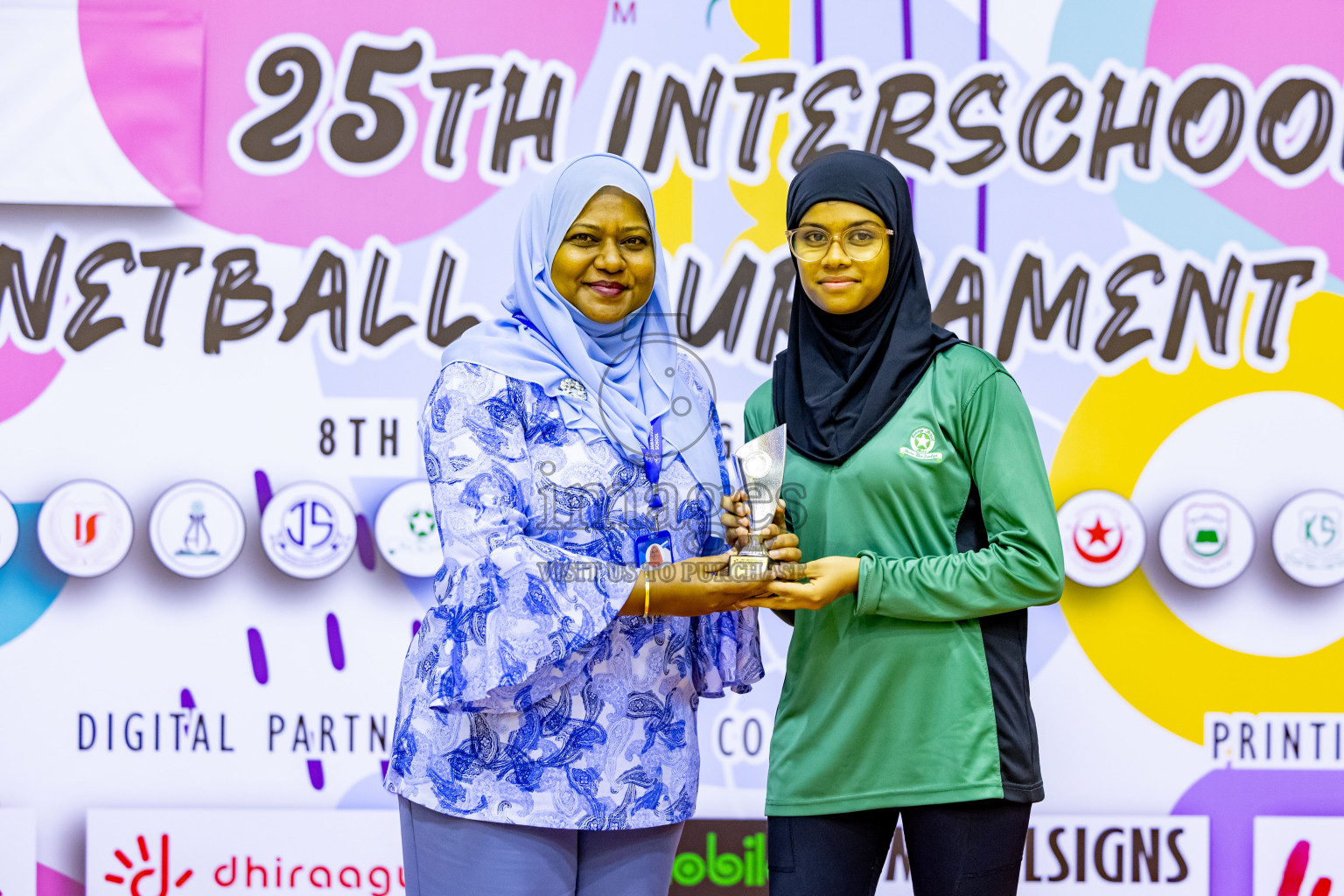 Day 4 of 25th Inter-School Netball Tournament was held in Social Center at Male', Maldives on Monday, 12th August 2024. Photos: Nausham Waheed / images.mv