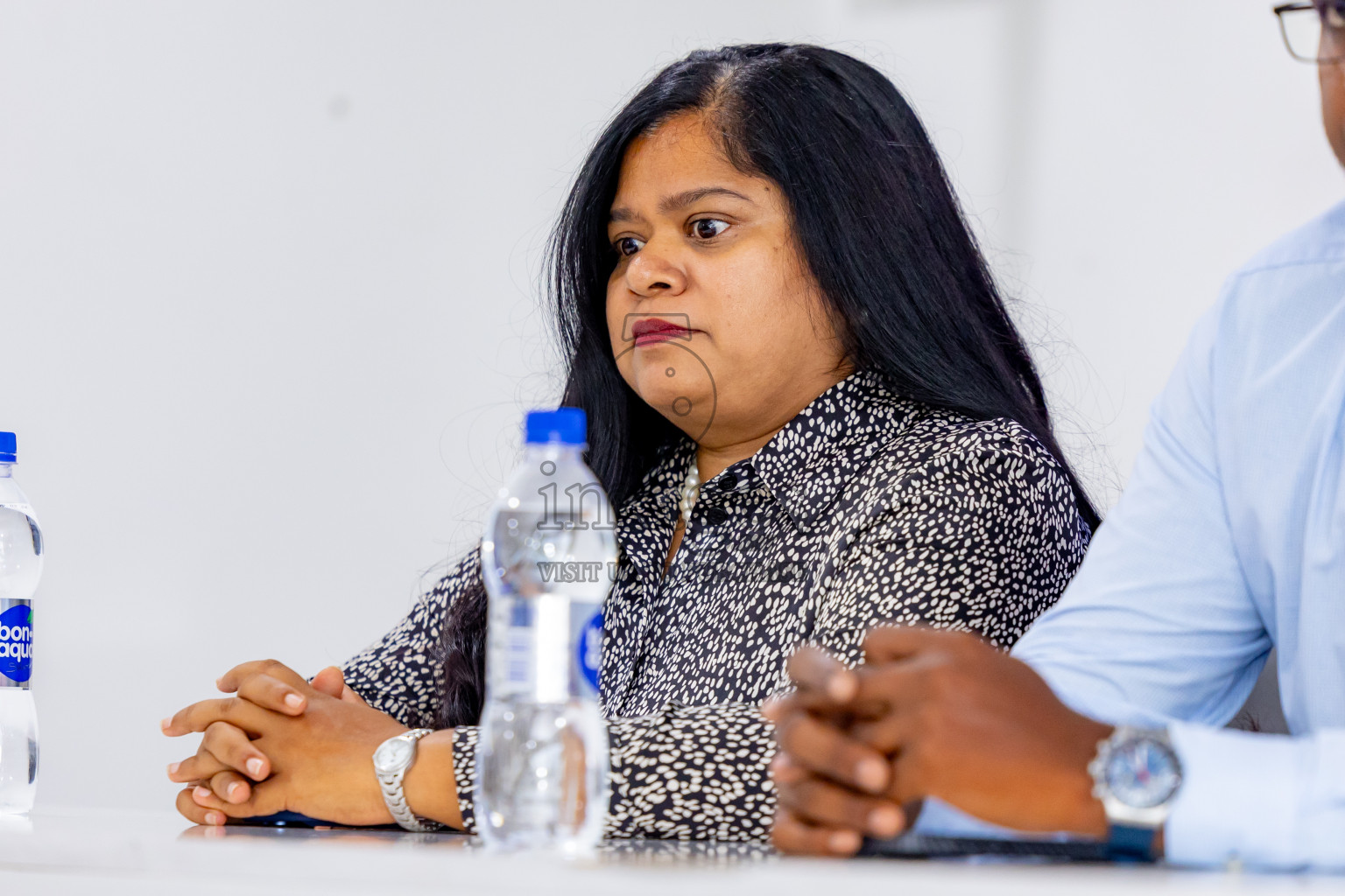 Press conference by FAM Normalization Committee was held at National Stadium in Male', Maldives on Sunday, 18th September 2024. Photos: Nausham Waheed / images.mv