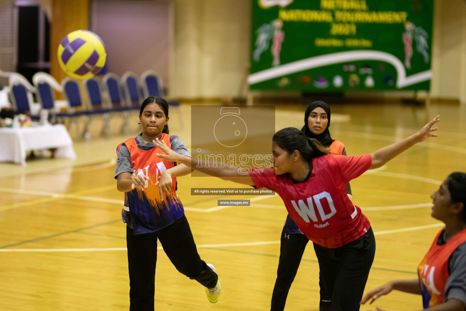 Milo National Netball Tournament 1st December 2021 at Social Center Indoor Court, Male, Maldives. Photos: Maanish/ Images Mv