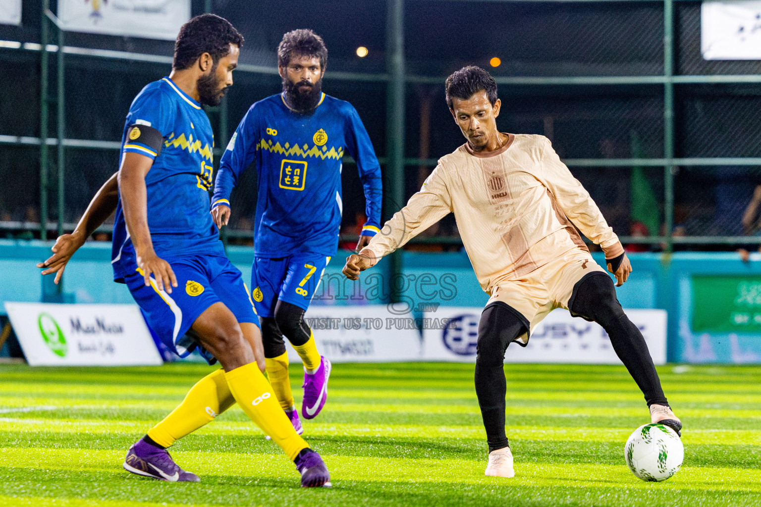 Dee Cee Jay SC vs Fools SC in Semi Finals of Laamehi Dhiggaru Ekuveri Futsal Challenge 2025 was held on Sunday, 27th July 2025, at Dhiggaru Futsal Ground, Dhiggaru, Maldives Photos: Nausham Waheed  / images.mv