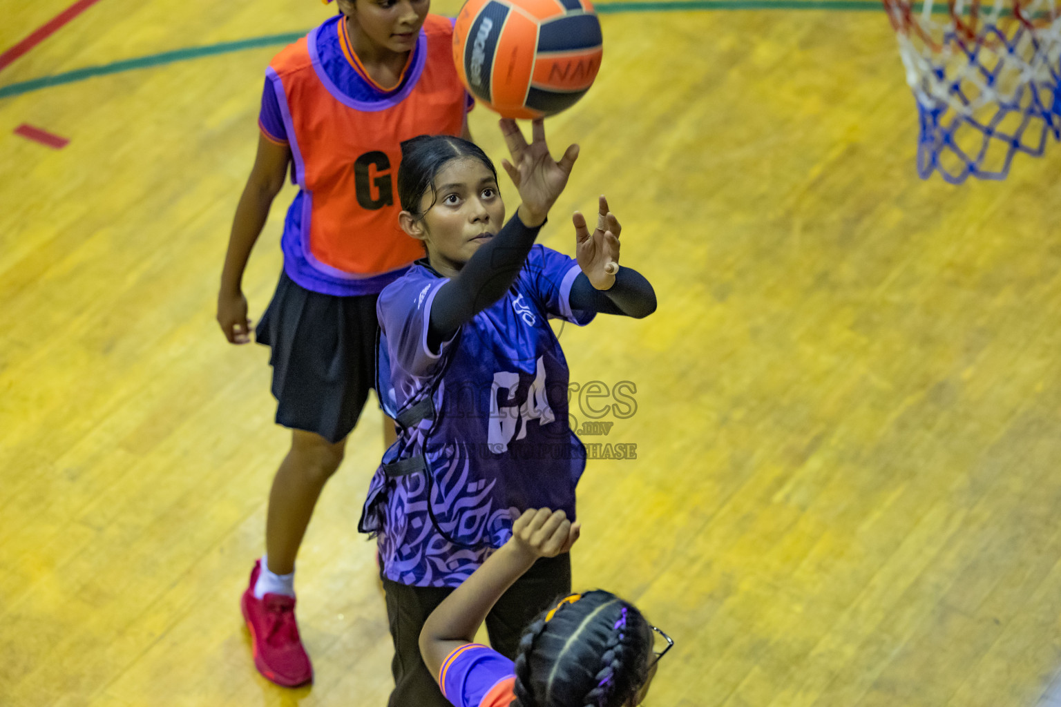 Day 12 of 25th Inter-School Netball Tournament was held in Social Center at Male', Maldives on Thursday, 22nd August 2024.