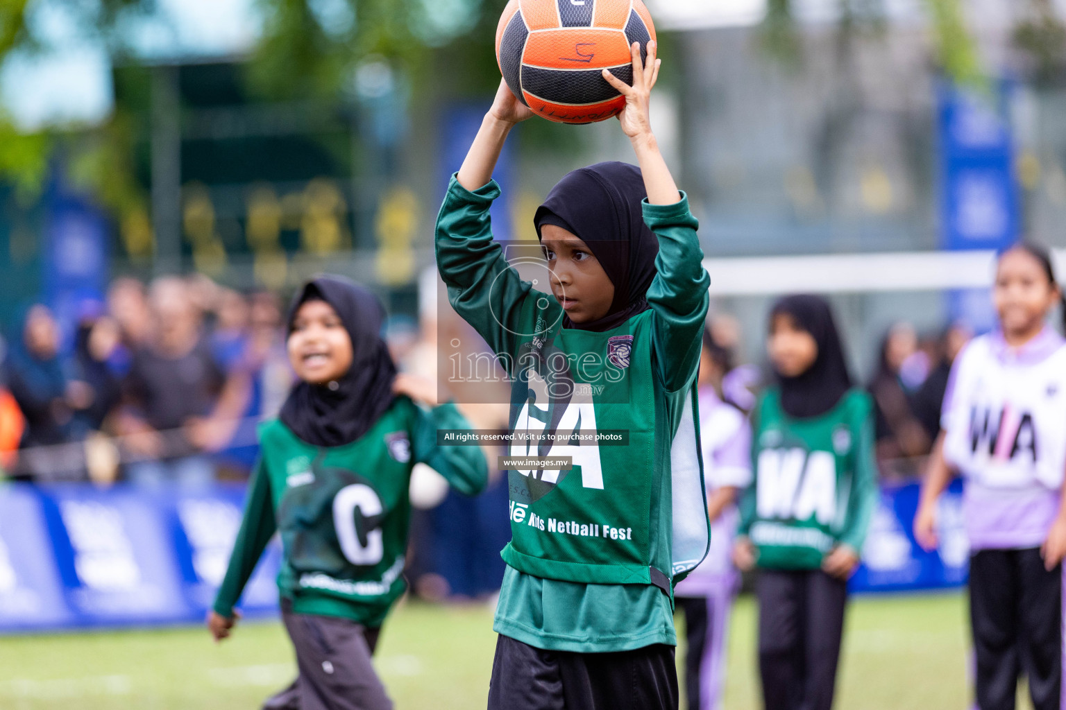 Day 2 of Nestle' Kids Netball Fiesta 2023 held in Henveyru Stadium, Male', Maldives on Thursday, 1st December 2023. Photos by Nausham Waheed / Images.mv