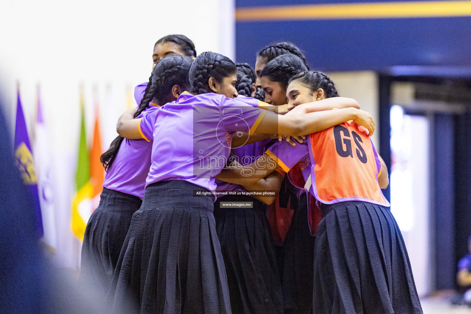 Day 11 of 24th Interschool Netball Tournament 2023 was held in Social Center, Male', Maldives on 6th November 2023. Photos: Nausham Waheed / images.mv