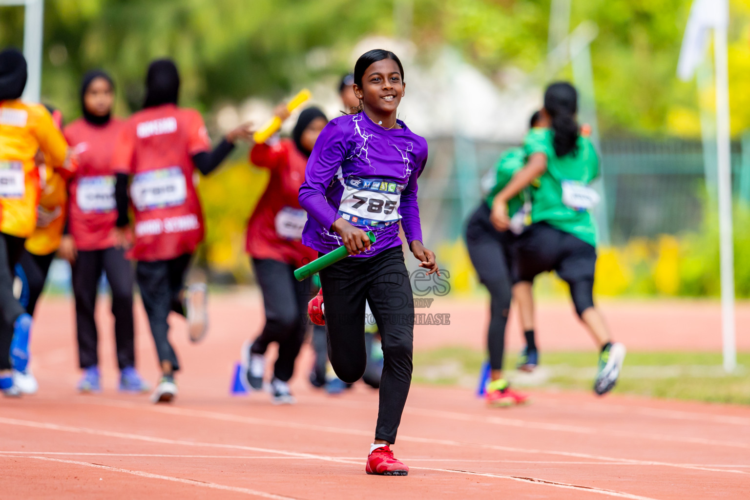 Day 6 of MWSC Interschool Athletics Championships 2024 held in Hulhumale Running Track, Hulhumale, Maldives on Thursday, 14th November 2024. Photos by: Nausham Waheed / Images.mv